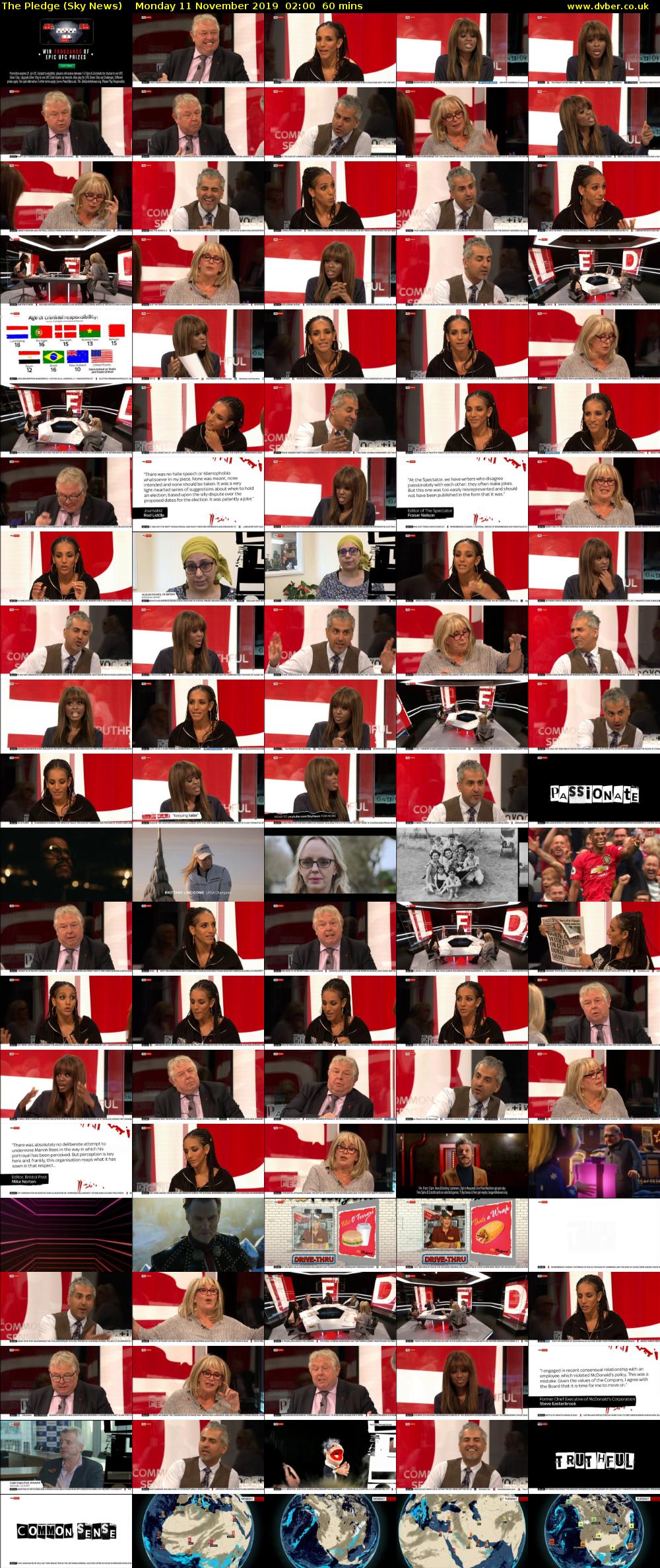 The Pledge (Sky News) Monday 11 November 2019 02:00 - 03:00