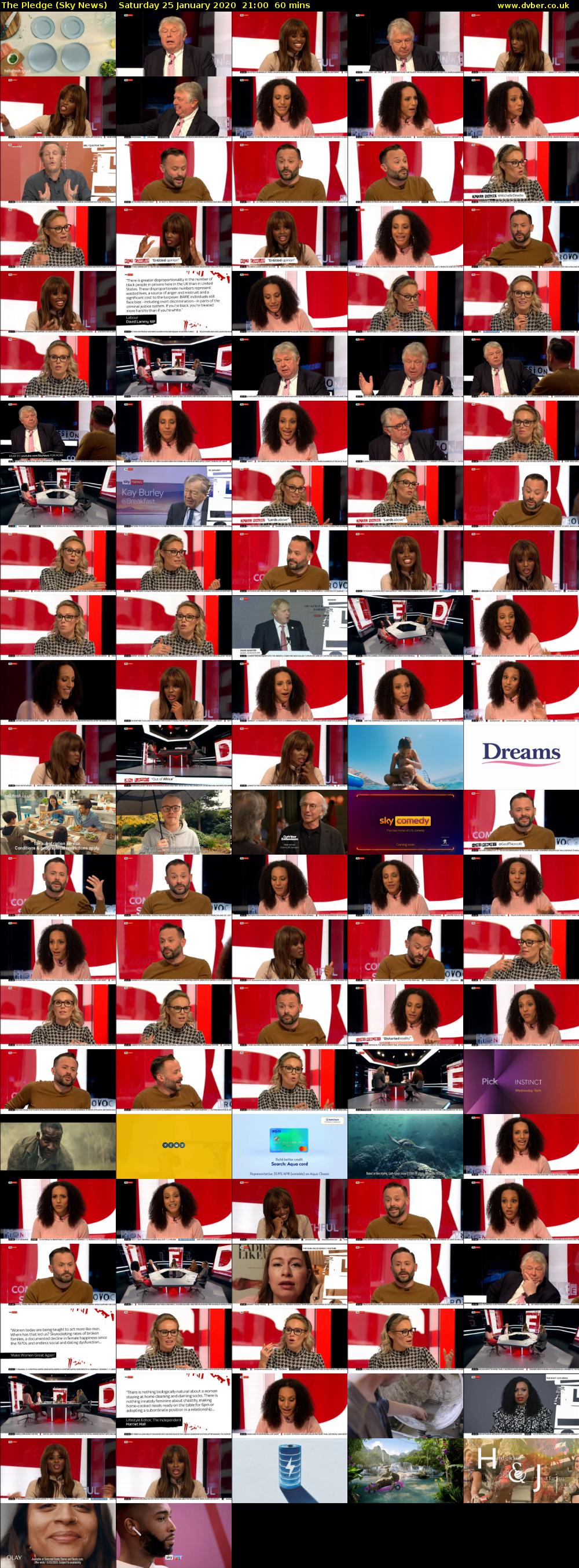 The Pledge (Sky News) Saturday 25 January 2020 21:00 - 22:00