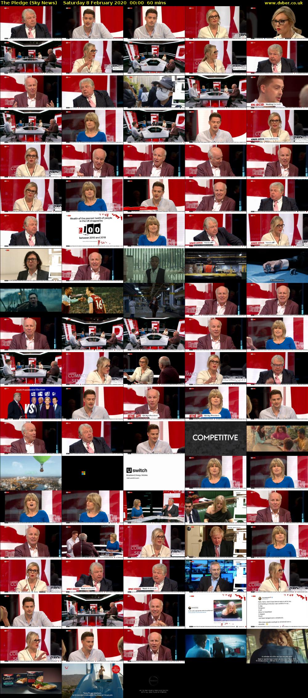The Pledge (Sky News) Saturday 8 February 2020 00:00 - 01:00