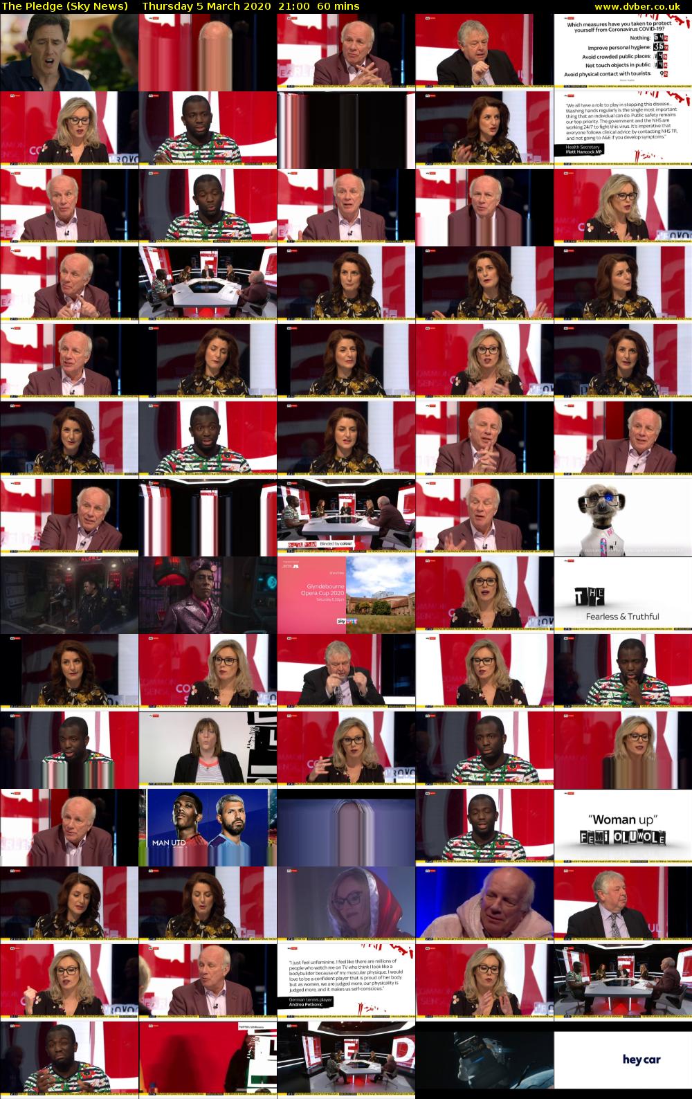 The Pledge (Sky News) Thursday 5 March 2020 21:00 - 22:00