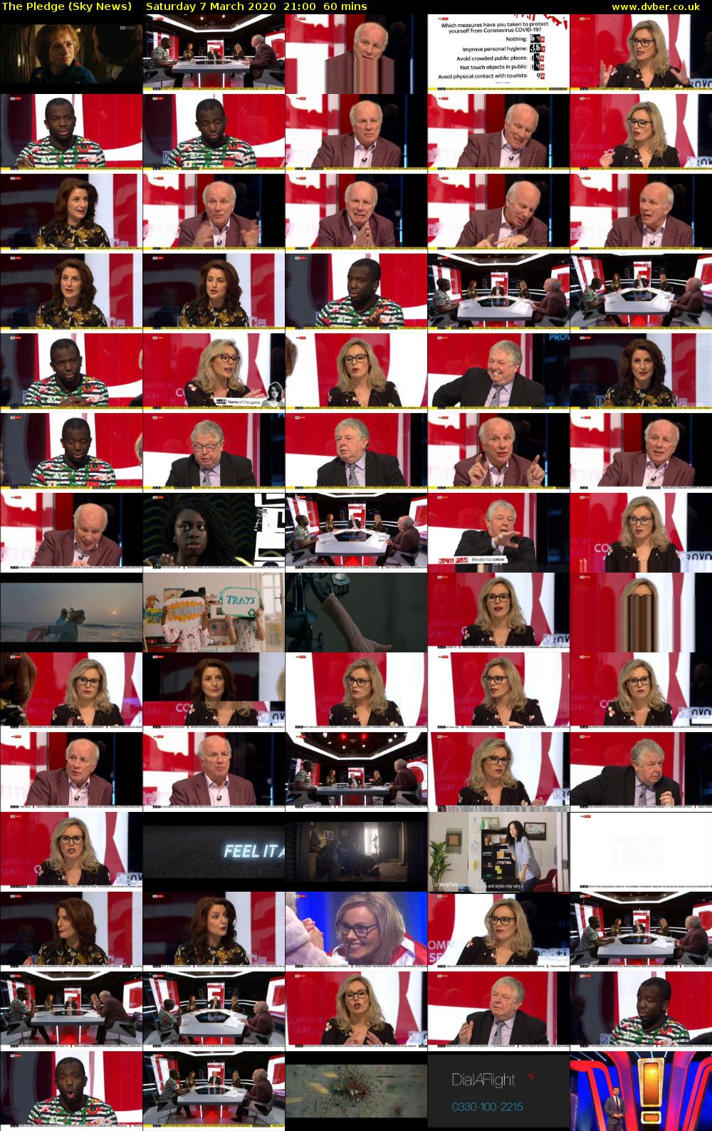 The Pledge (Sky News) Saturday 7 March 2020 21:00 - 22:00