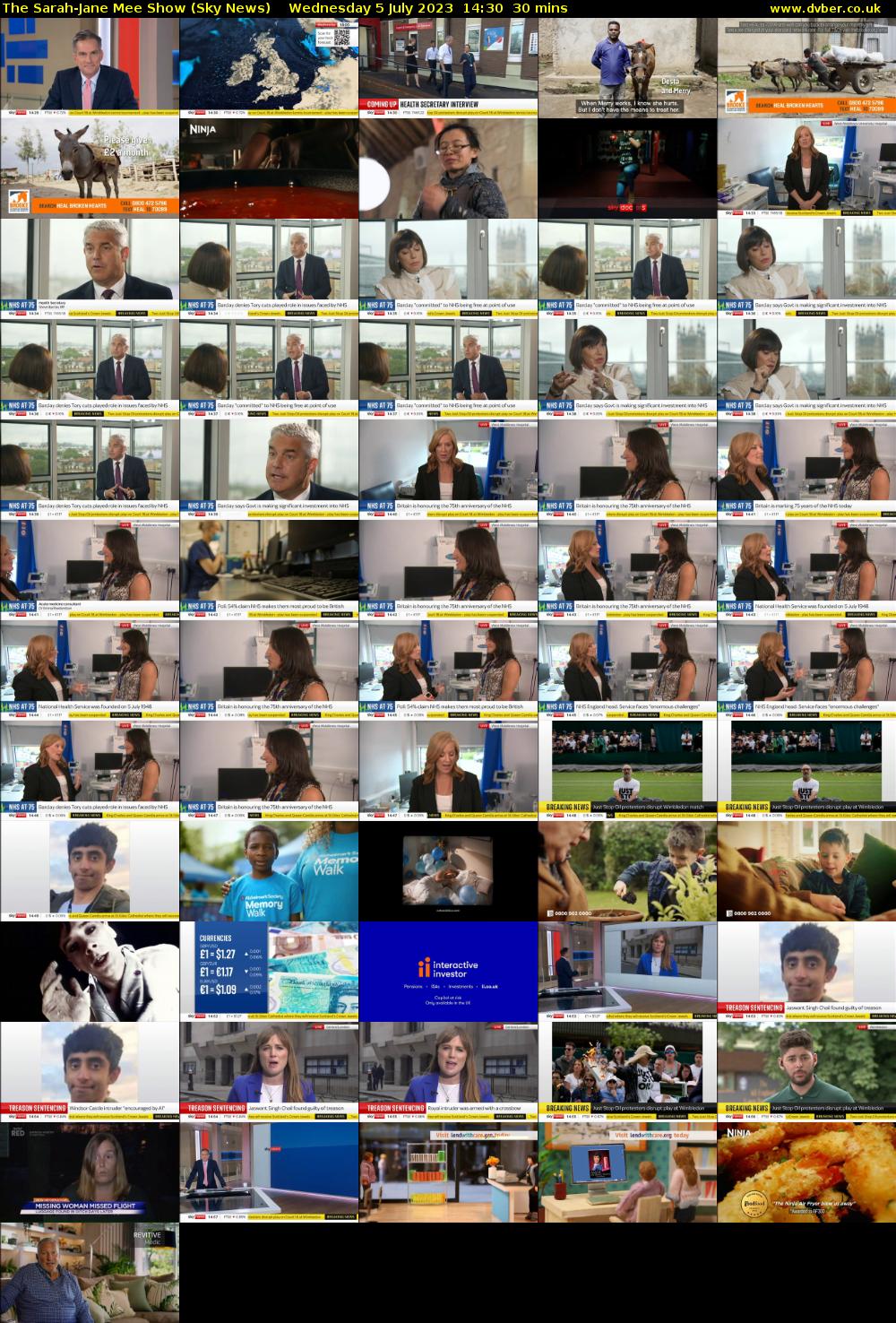 The Sarah-Jane Mee Show (Sky News) Wednesday 5 July 2023 14:30 - 15:00