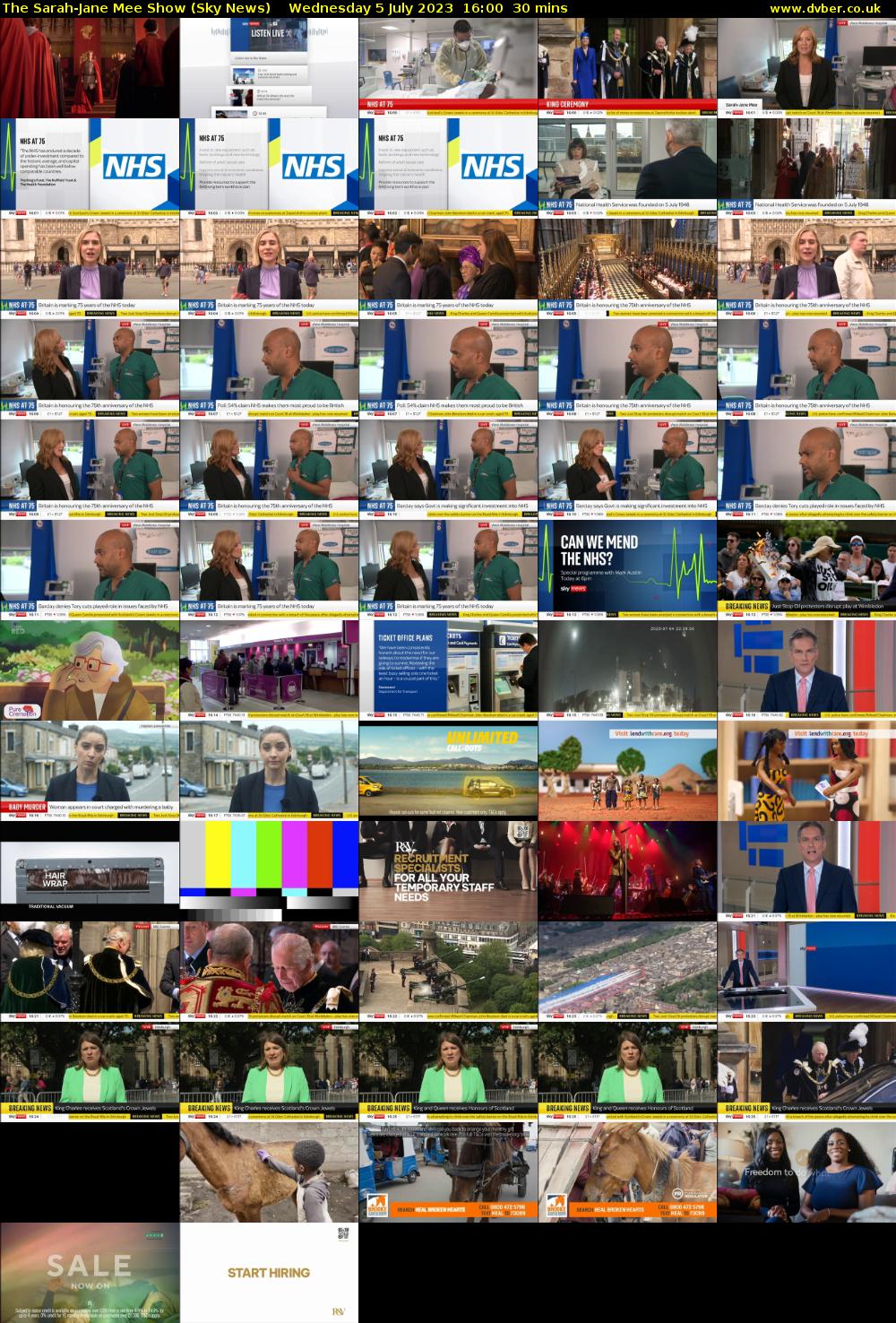 The Sarah-Jane Mee Show (Sky News) Wednesday 5 July 2023 16:00 - 16:30