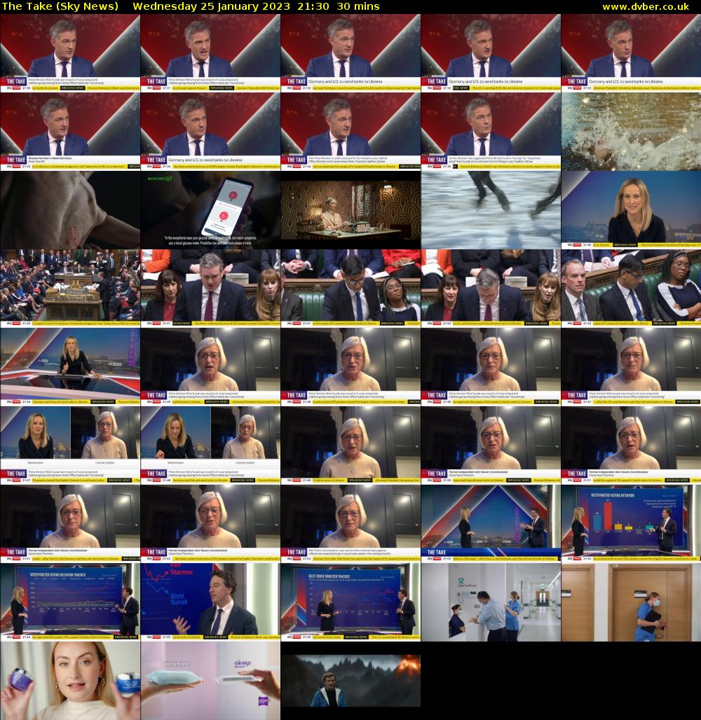 The Take (Sky News) Wednesday 25 January 2023 21:30 - 22:00