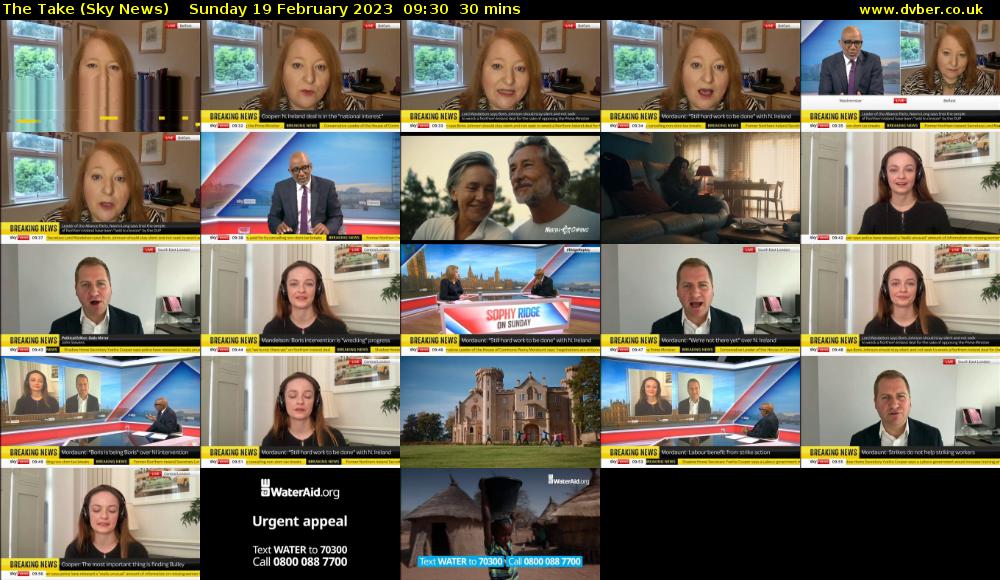 The Take (Sky News) Sunday 19 February 2023 09:30 - 10:00