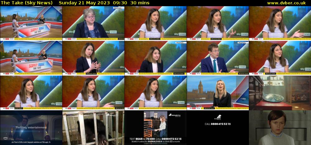 The Take (Sky News) Sunday 21 May 2023 09:30 - 10:00