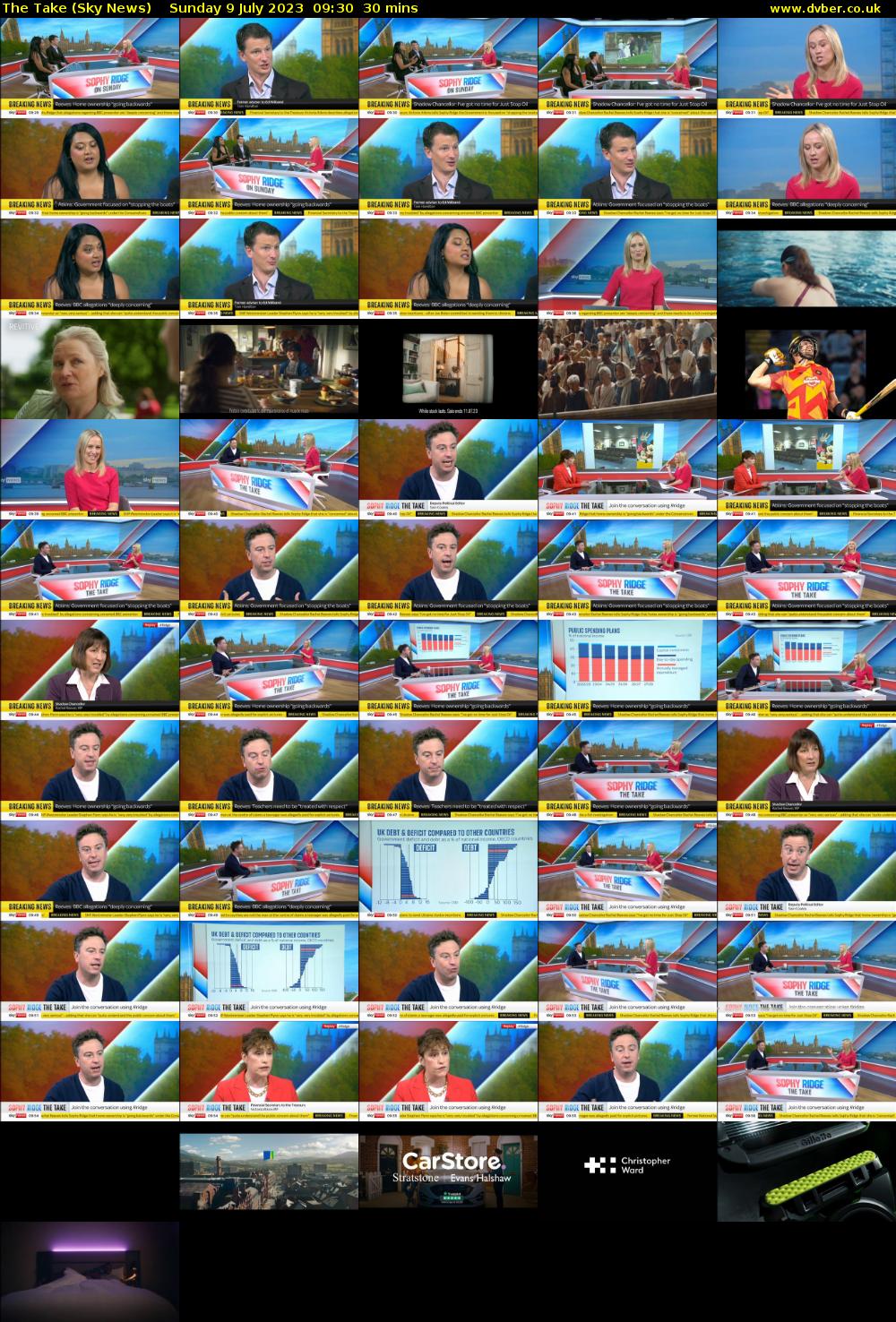 The Take (Sky News) Sunday 9 July 2023 09:30 - 10:00