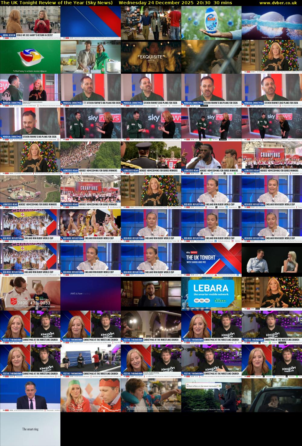 The UK Tonight Review of the Year (Sky News) Wednesday 24 December 2025 20:30 - 21:00