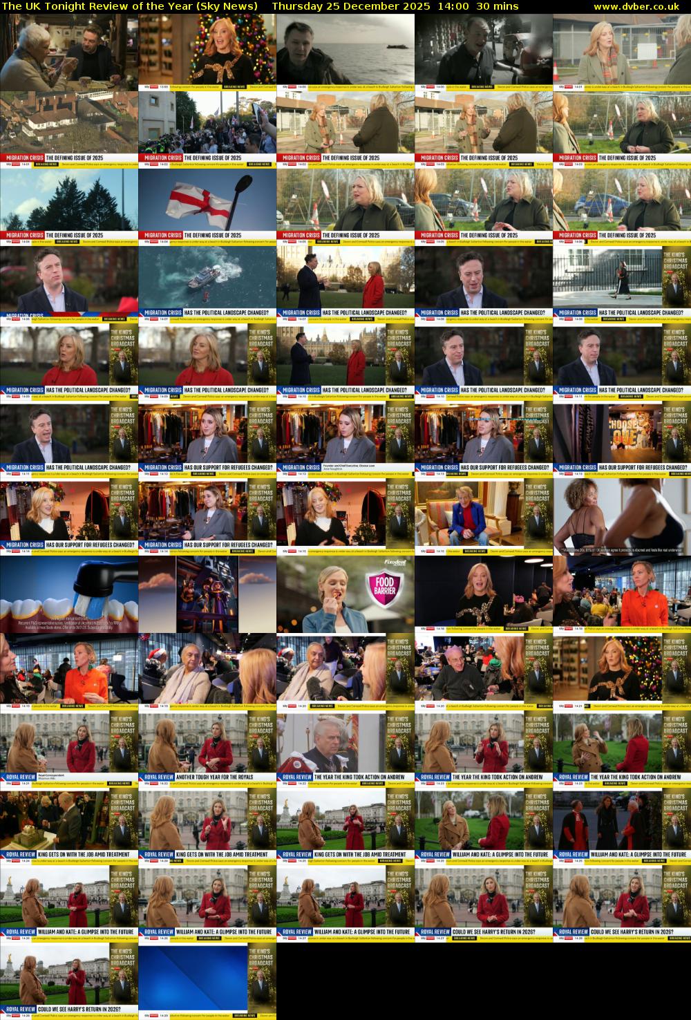 The UK Tonight Review of the Year (Sky News) Thursday 25 December 2025 14:00 - 14:30