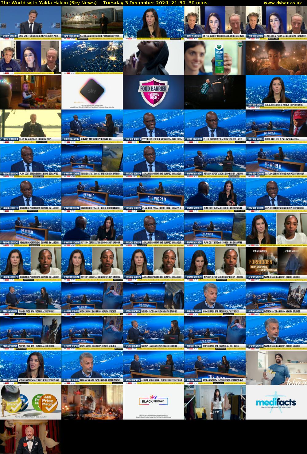 The World with Yalda Hakim (Sky News) Tuesday 3 December 2024 21:30 - 22:00