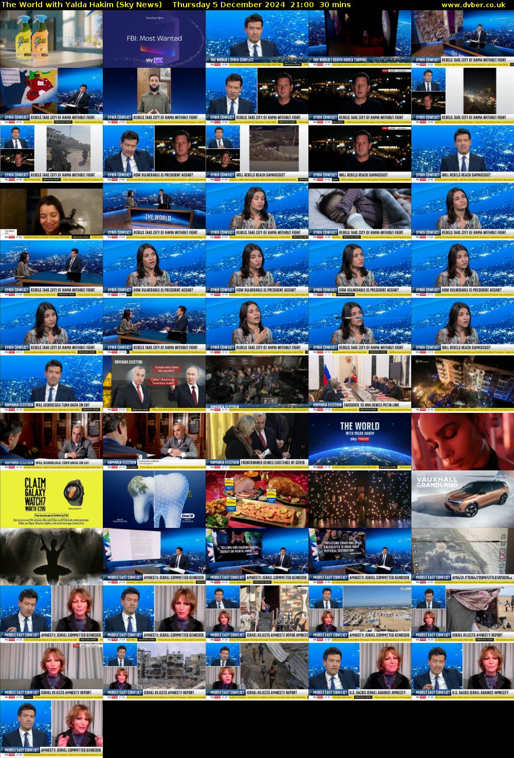 The World with Yalda Hakim (Sky News) Thursday 5 December 2024 21:00 - 21:30