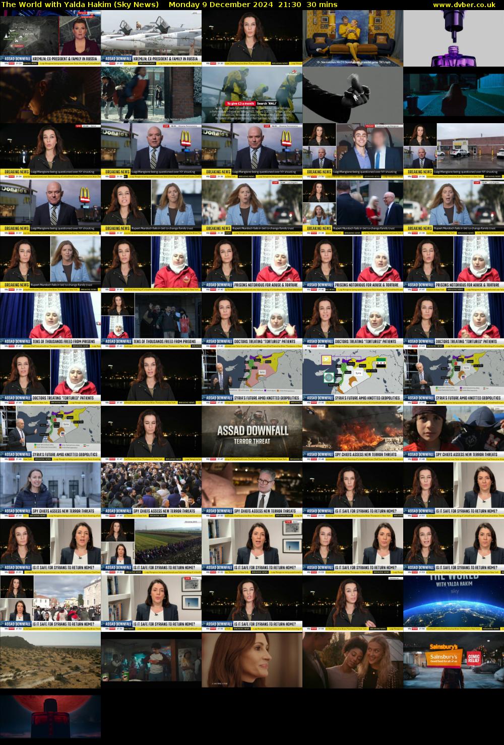 The World with Yalda Hakim (Sky News) Monday 9 December 2024 21:30 - 22:00