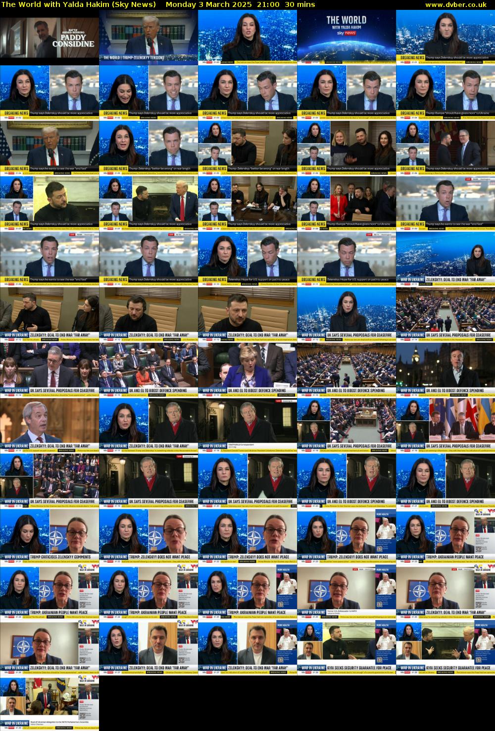 The World with Yalda Hakim (Sky News) Monday 3 March 2025 21:00 - 21:30