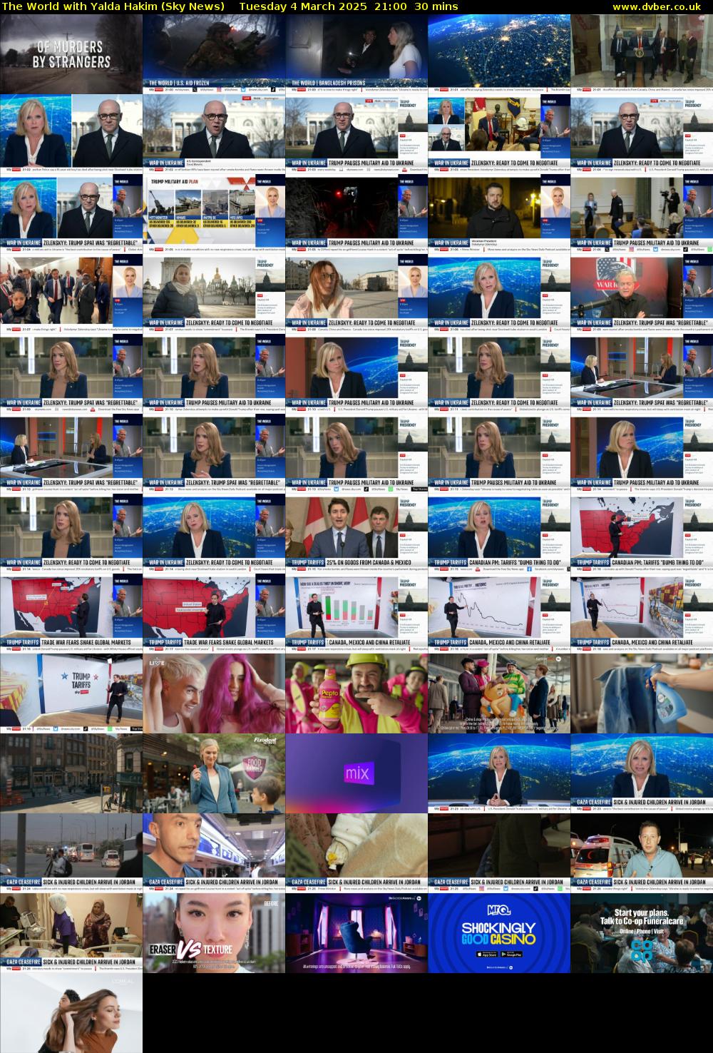 The World with Yalda Hakim (Sky News) Tuesday 4 March 2025 21:00 - 21:30
