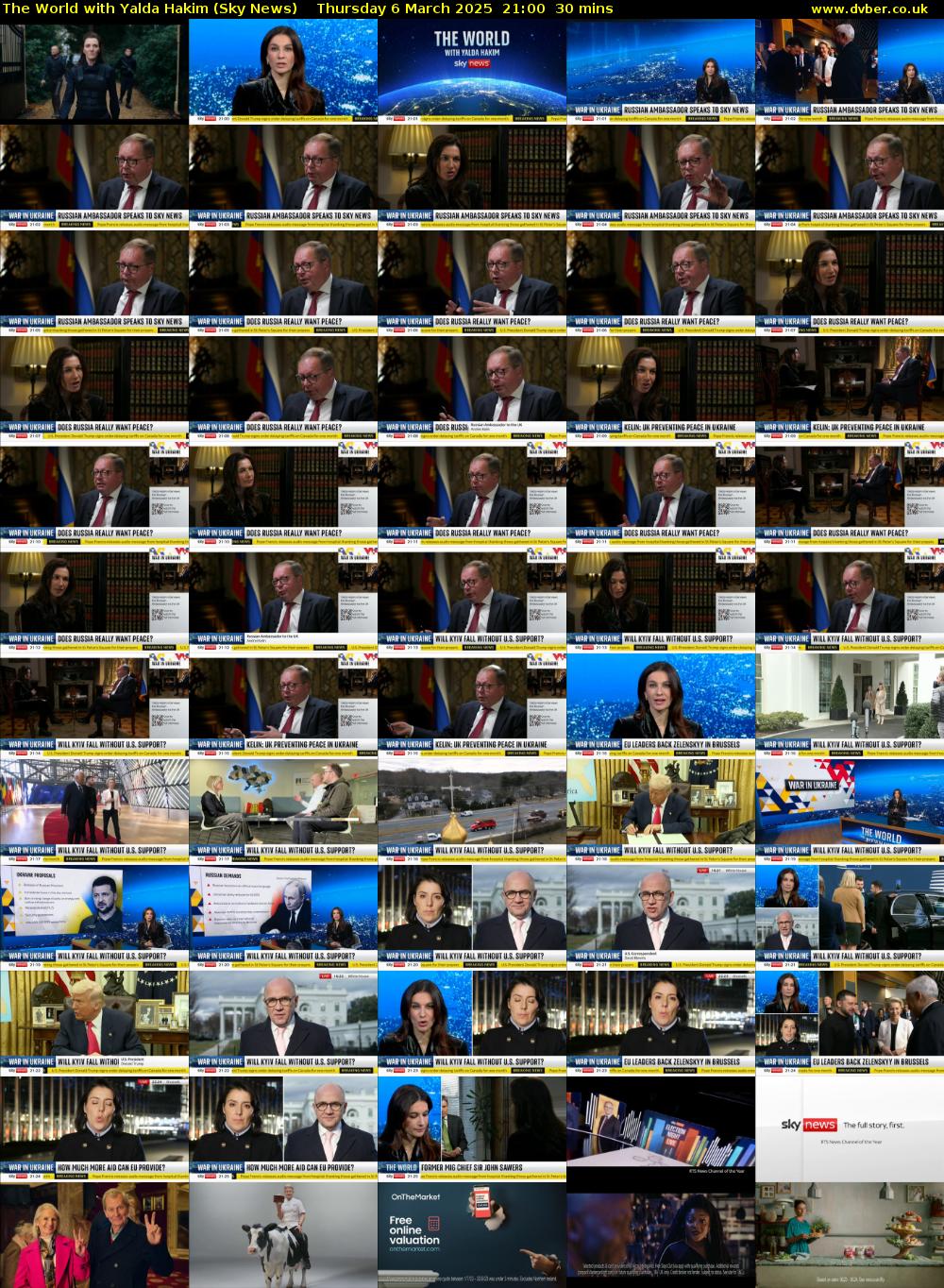 The World with Yalda Hakim (Sky News) Thursday 6 March 2025 21:00 - 21:30