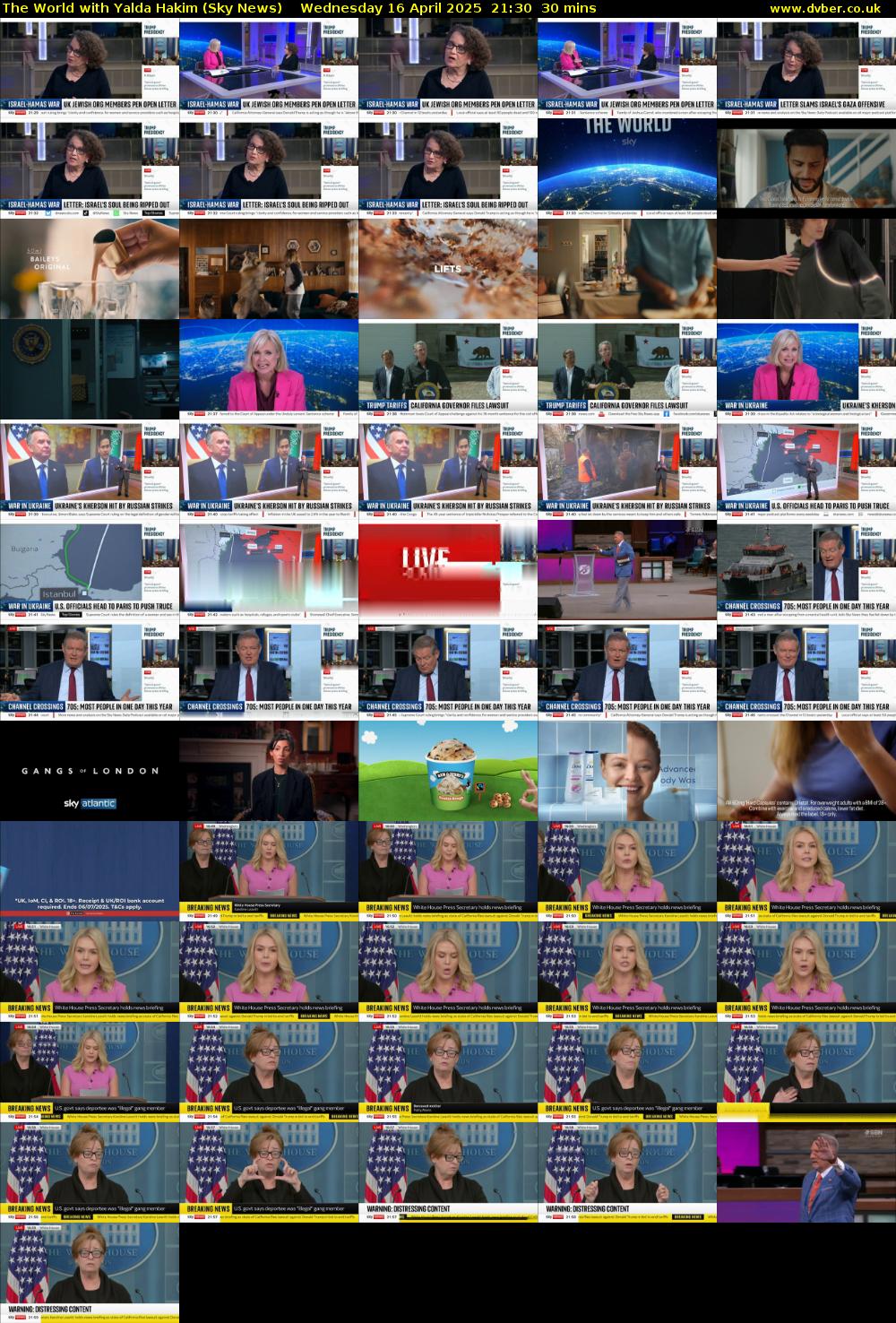 The World with Yalda Hakim (Sky News) Wednesday 16 April 2025 21:30 - 22:00
