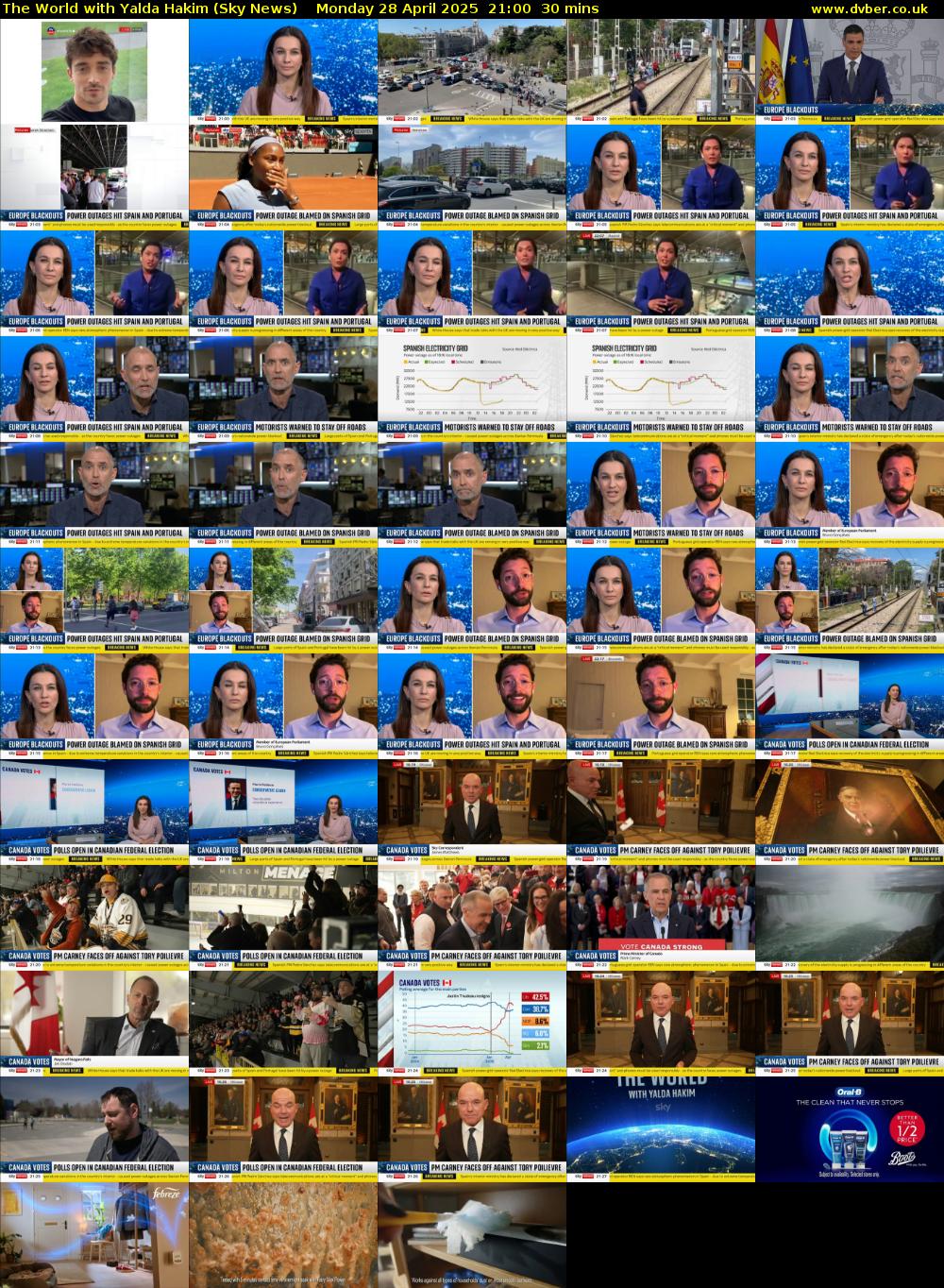 The World with Yalda Hakim (Sky News) Monday 28 April 2025 21:00 - 21:30