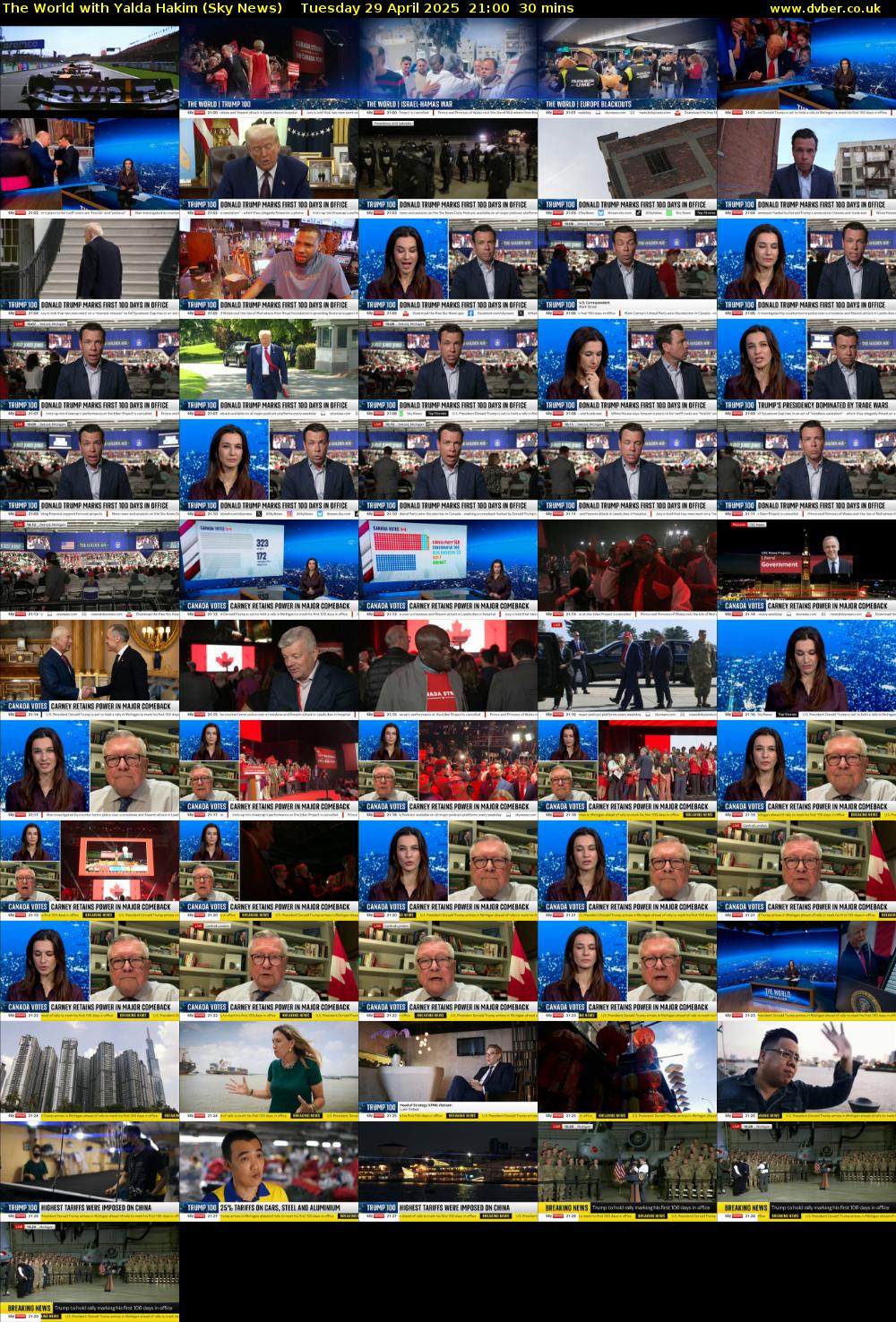 The World with Yalda Hakim (Sky News) Tuesday 29 April 2025 21:00 - 21:30