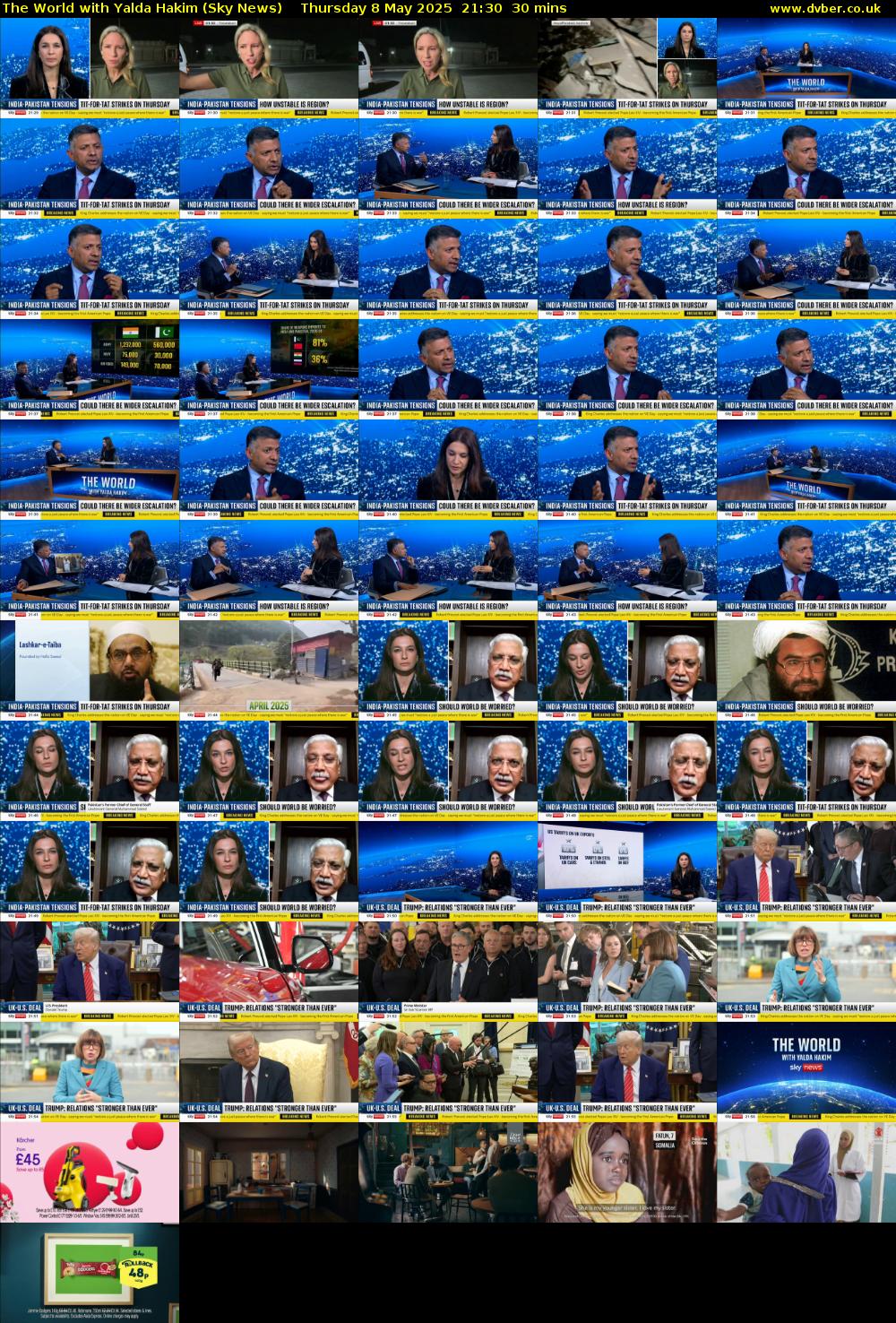 The World with Yalda Hakim (Sky News) Thursday 8 May 2025 21:30 - 22:00