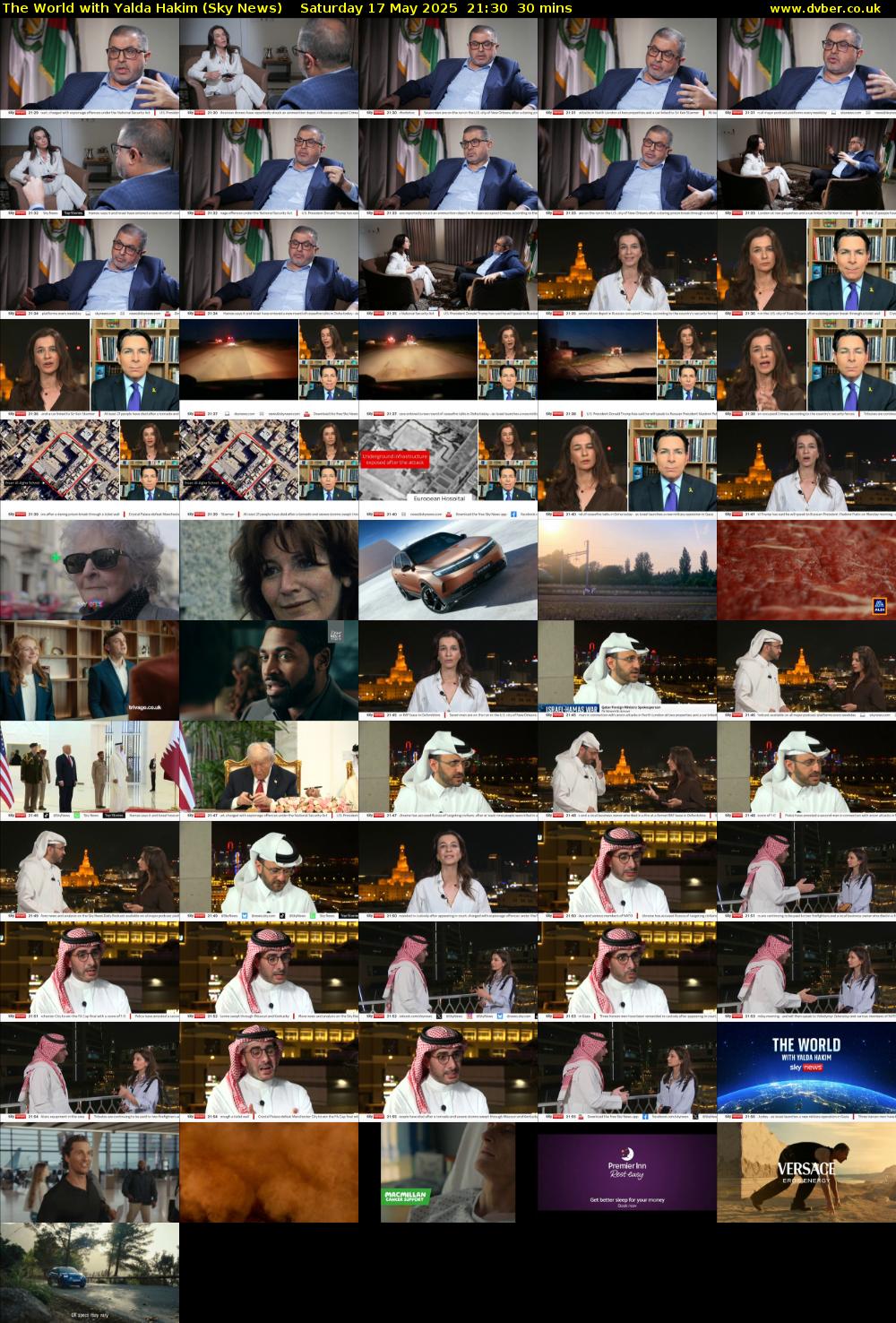 The World with Yalda Hakim (Sky News) Saturday 17 May 2025 21:30 - 22:00