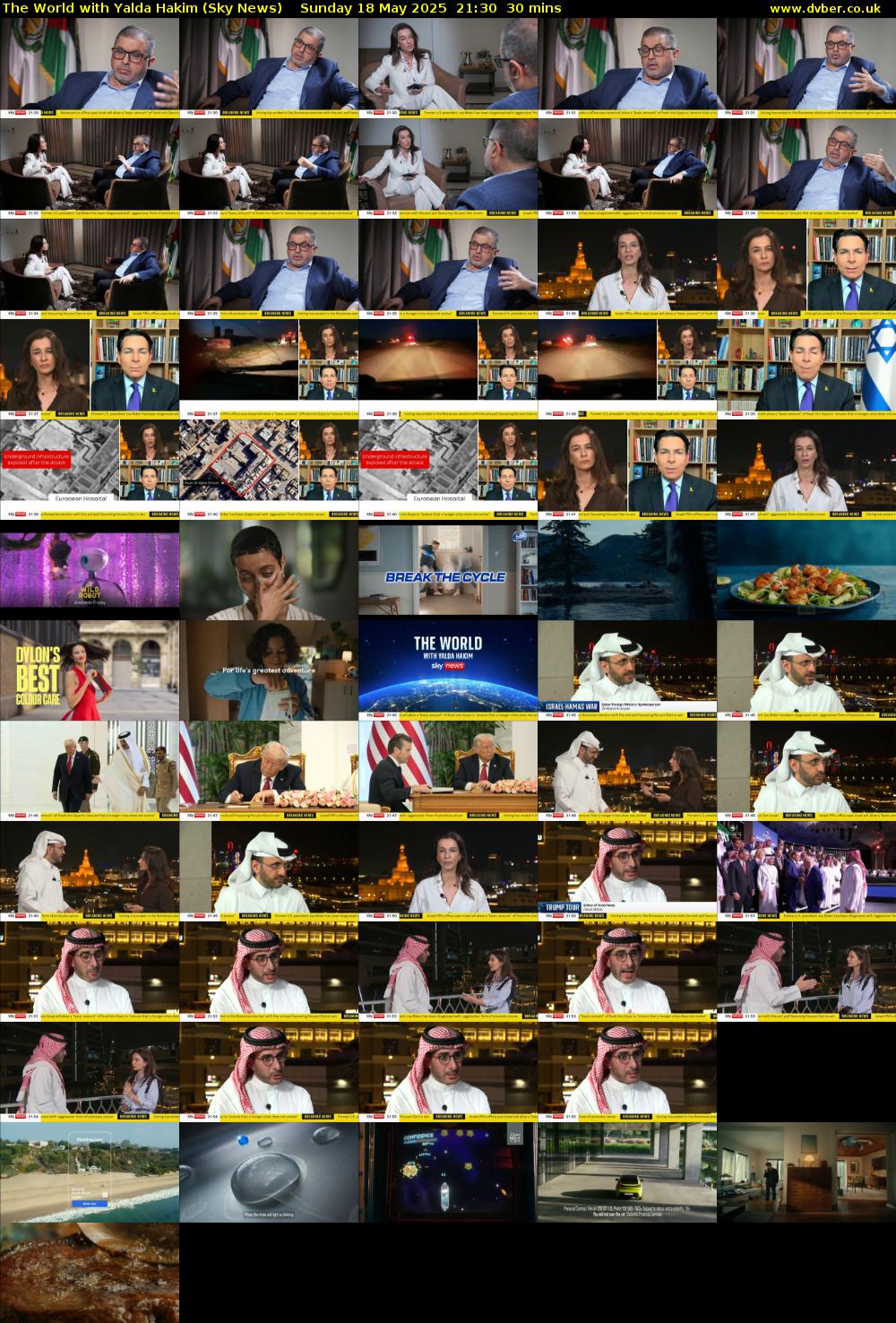 The World with Yalda Hakim (Sky News) Sunday 18 May 2025 21:30 - 22:00