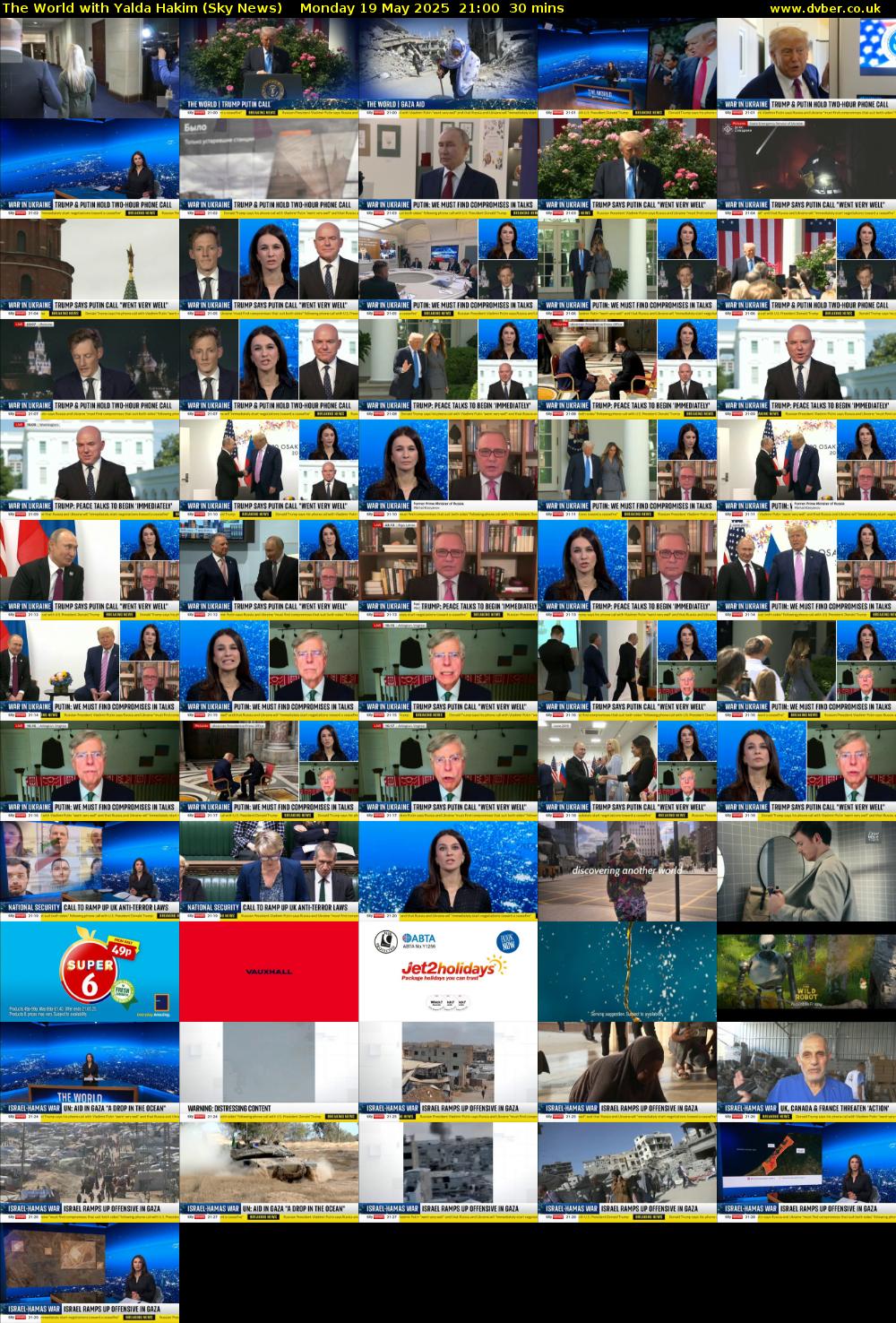 The World with Yalda Hakim (Sky News) Monday 19 May 2025 21:00 - 21:30