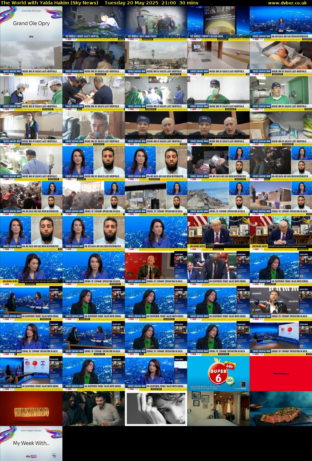 The World with Yalda Hakim (Sky News) Tuesday 20 May 2025 21:00 - 21:30