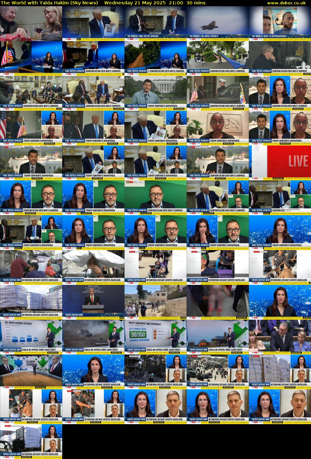 The World with Yalda Hakim (Sky News) Wednesday 21 May 2025 21:00 - 21:30