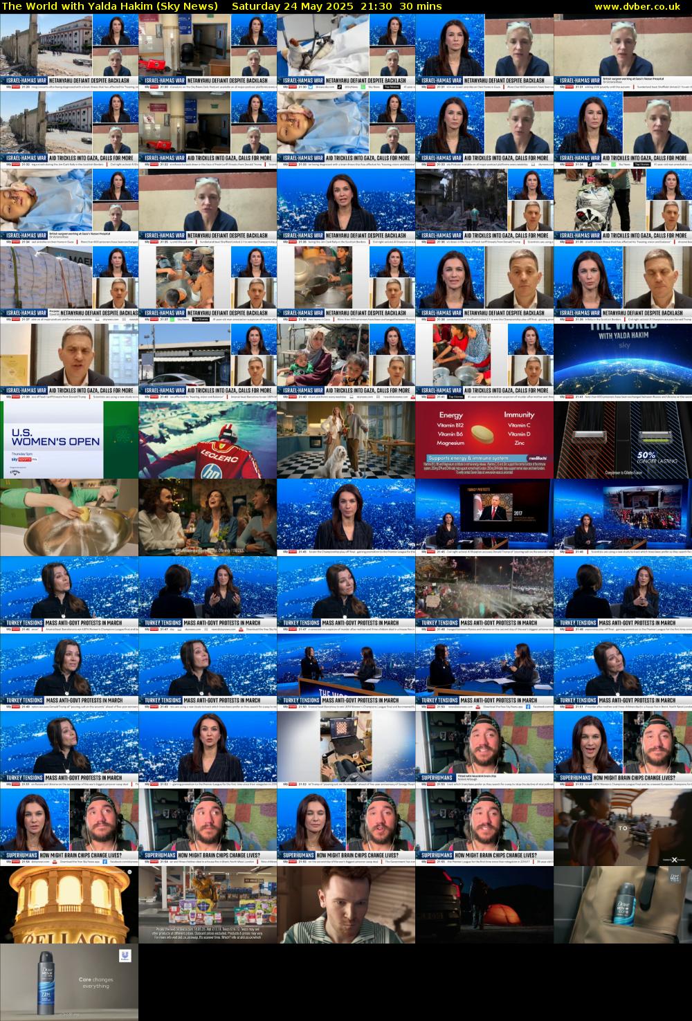 The World with Yalda Hakim (Sky News) Saturday 24 May 2025 21:30 - 22:00