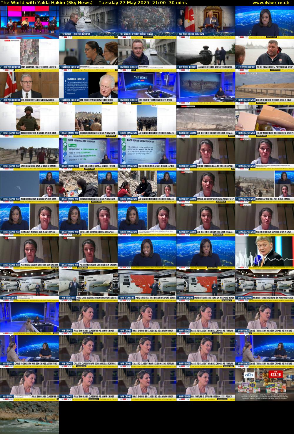 The World with Yalda Hakim (Sky News) Tuesday 27 May 2025 21:00 - 21:30