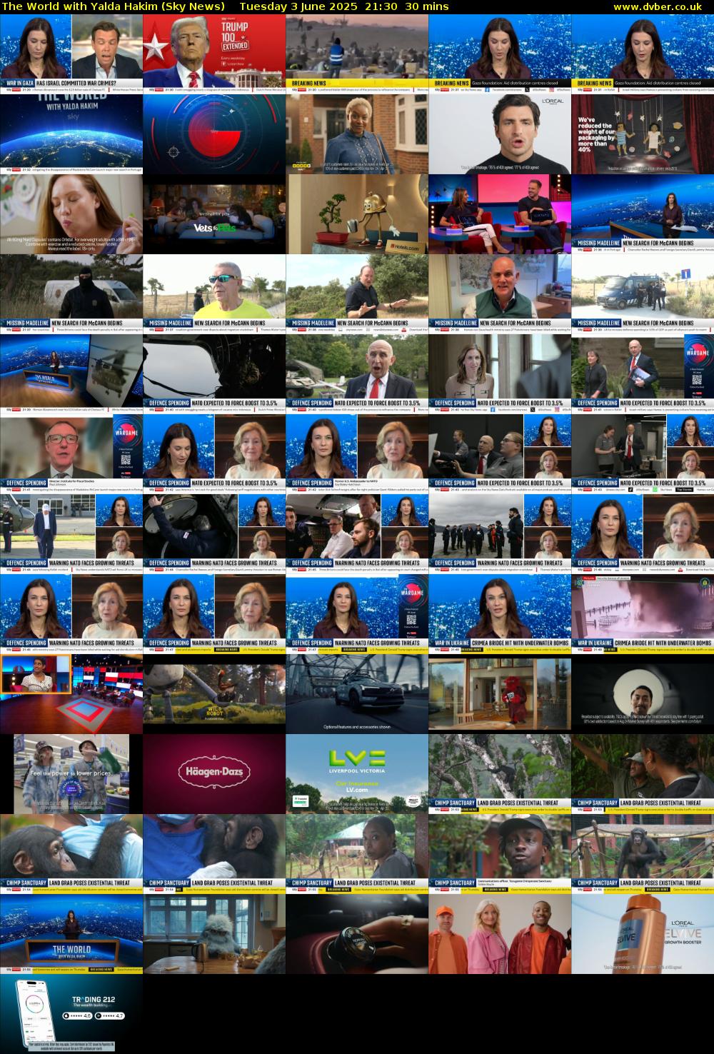 The World with Yalda Hakim (Sky News) Tuesday 3 June 2025 21:30 - 22:00