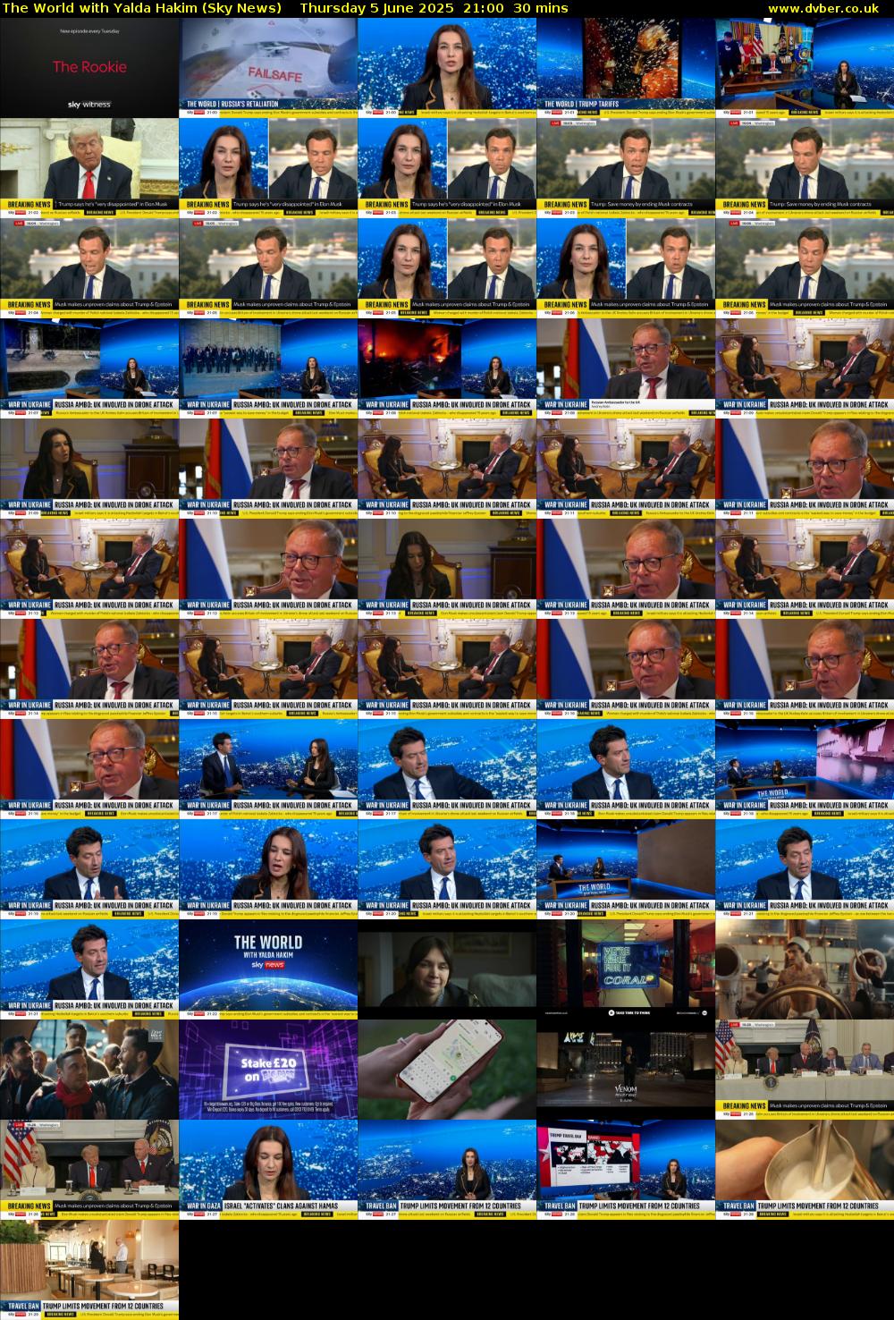 The World with Yalda Hakim (Sky News) Thursday 5 June 2025 21:00 - 21:30