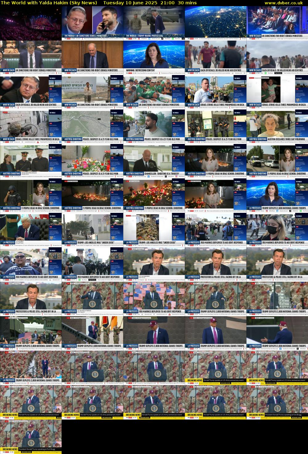 The World with Yalda Hakim (Sky News) Tuesday 10 June 2025 21:00 - 21:30