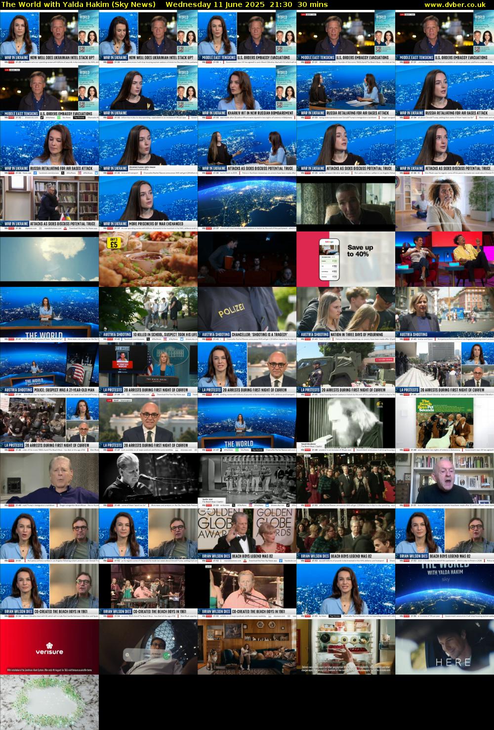 The World with Yalda Hakim (Sky News) Wednesday 11 June 2025 21:30 - 22:00
