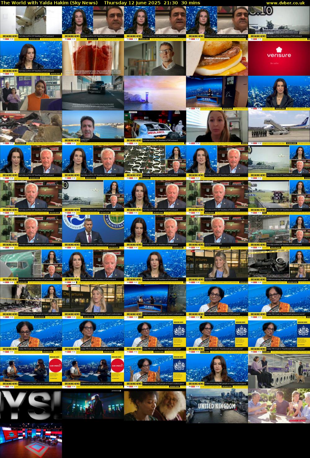The World with Yalda Hakim (Sky News) Thursday 12 June 2025 21:30 - 22:00