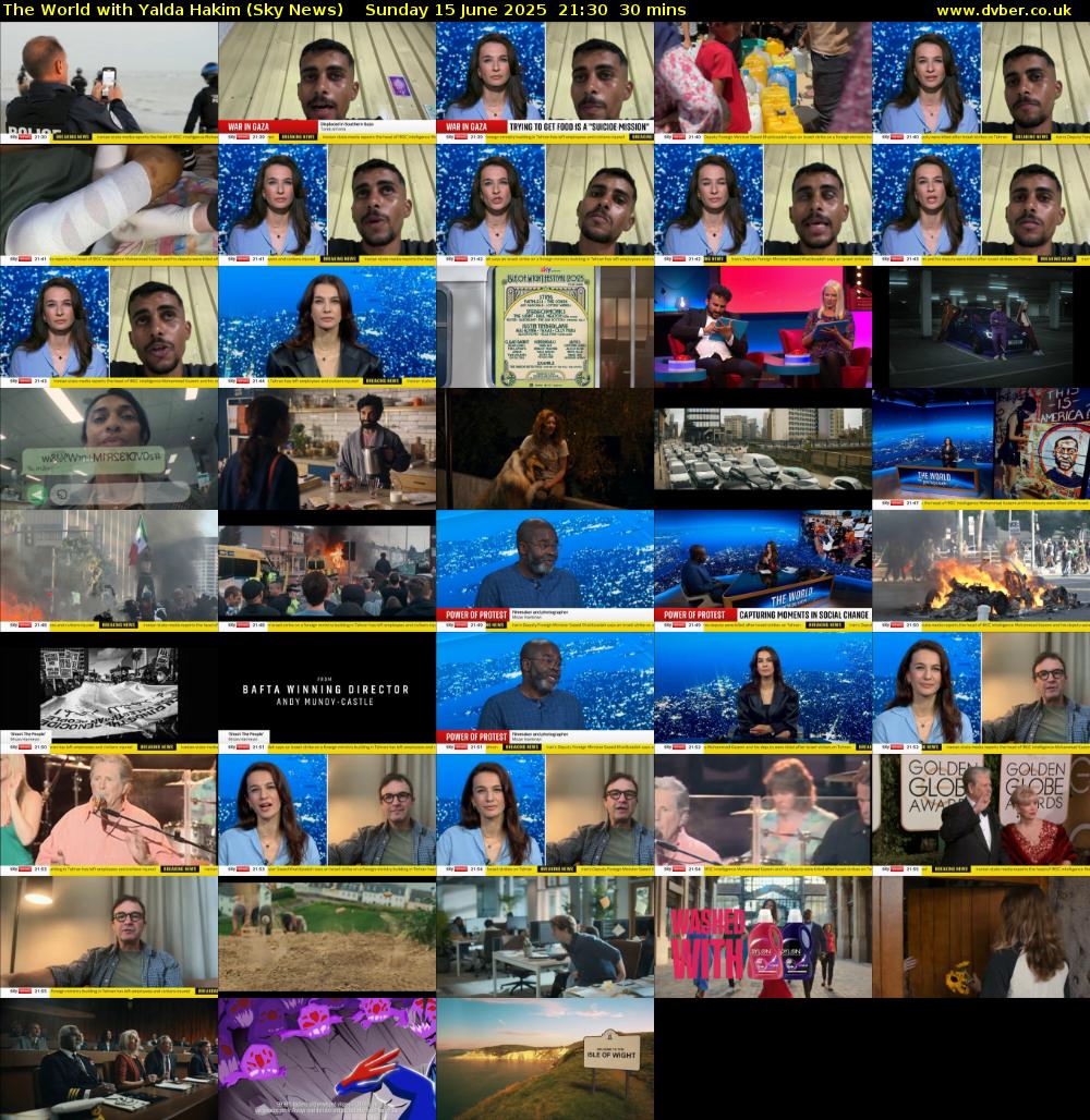 The World with Yalda Hakim (Sky News) Sunday 15 June 2025 21:30 - 22:00