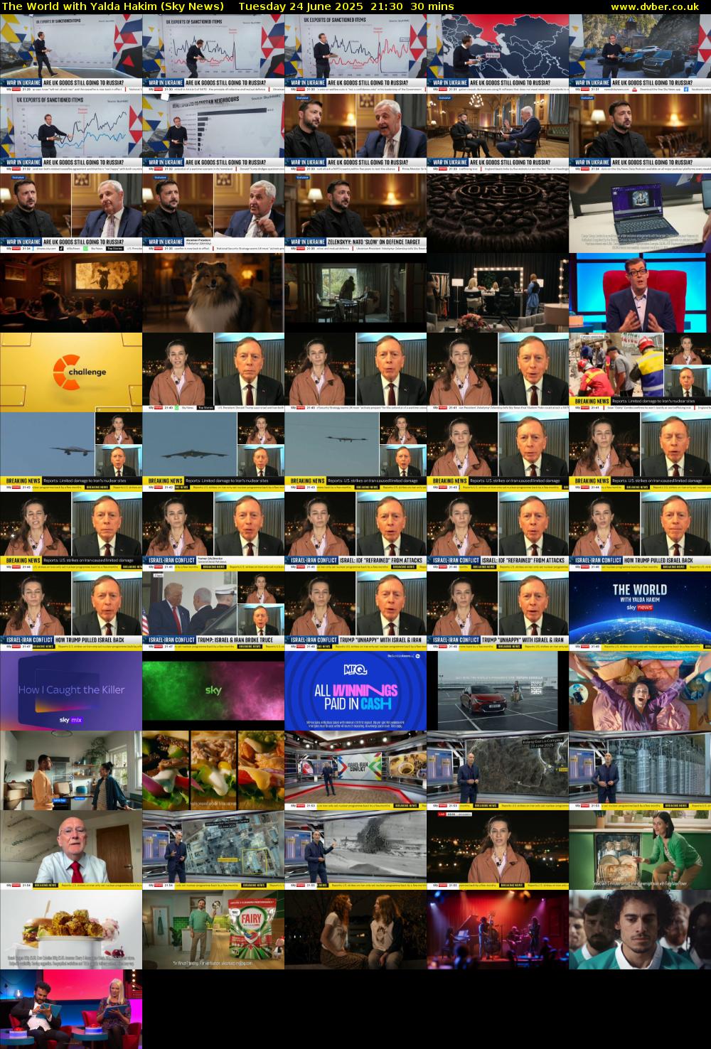 The World with Yalda Hakim (Sky News) Tuesday 24 June 2025 21:30 - 22:00