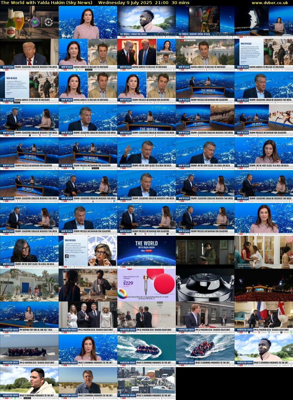 The World with Yalda Hakim (Sky News) Wednesday 9 July 2025 21:00 - 21:30