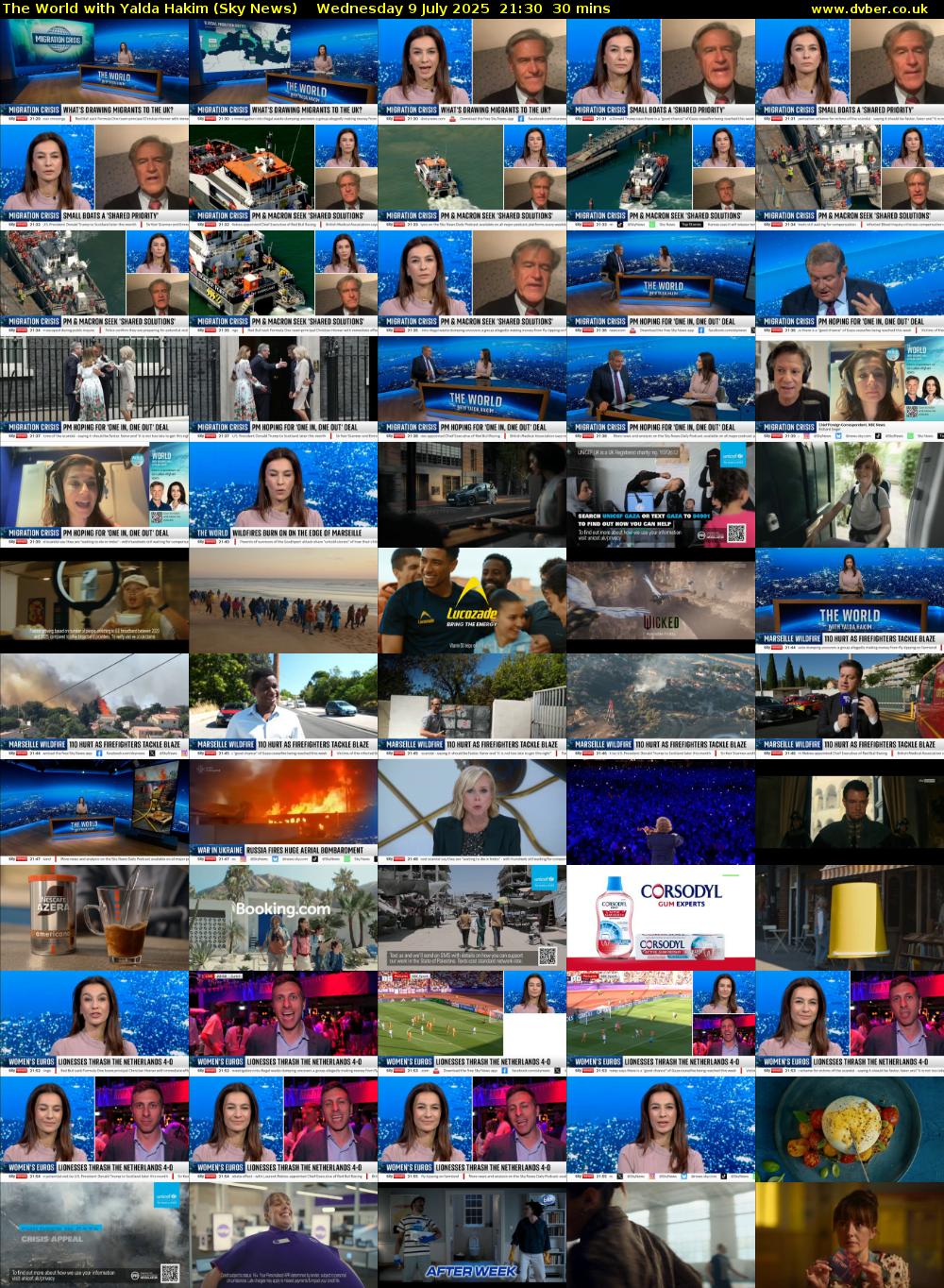 The World with Yalda Hakim (Sky News) Wednesday 9 July 2025 21:30 - 22:00