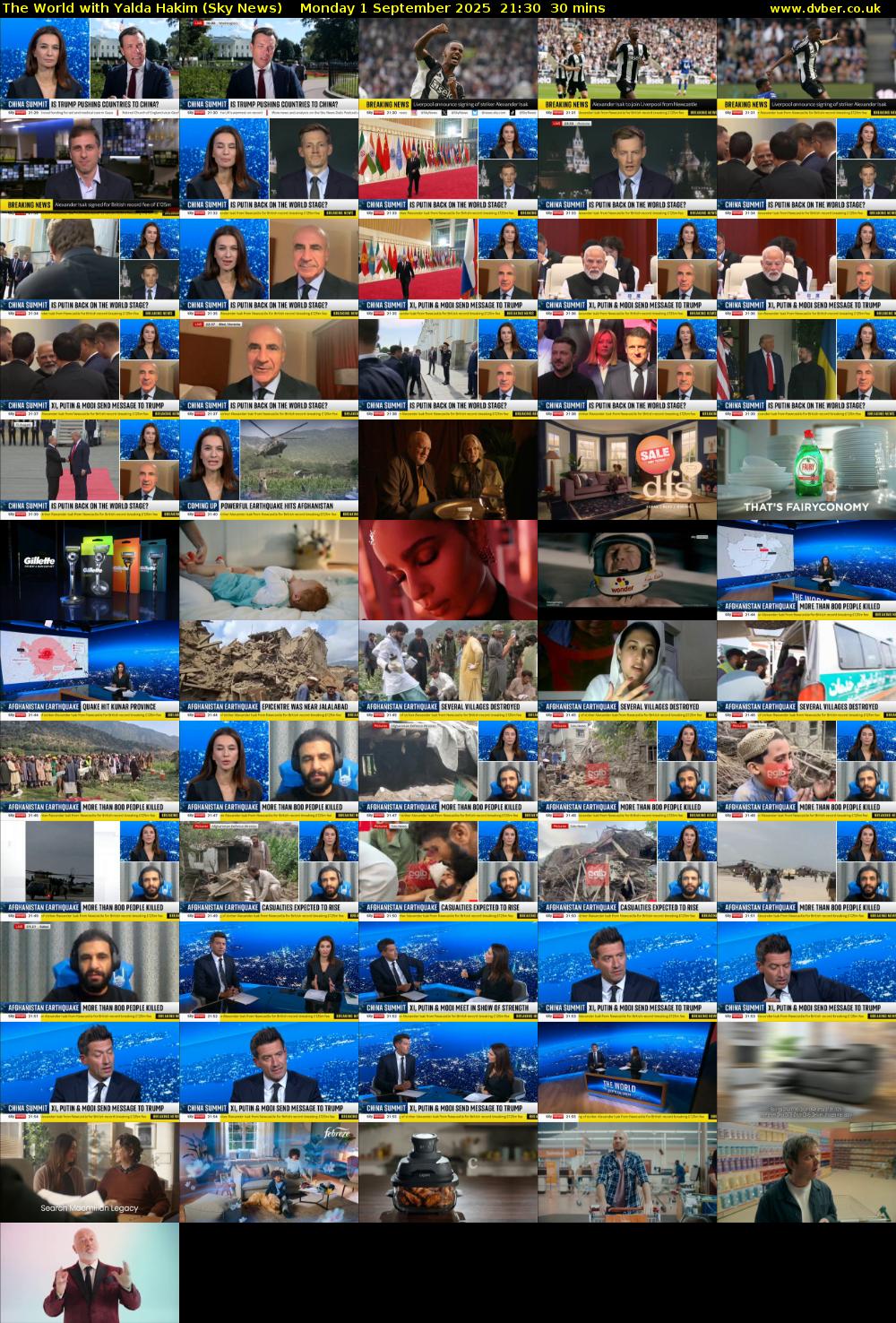 The World with Yalda Hakim (Sky News) Monday 1 September 2025 21:30 - 22:00