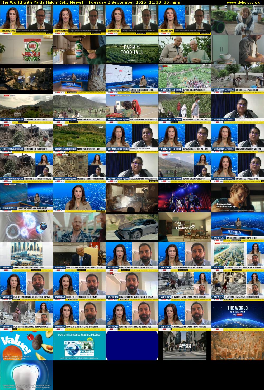 The World with Yalda Hakim (Sky News) Tuesday 2 September 2025 21:30 - 22:00
