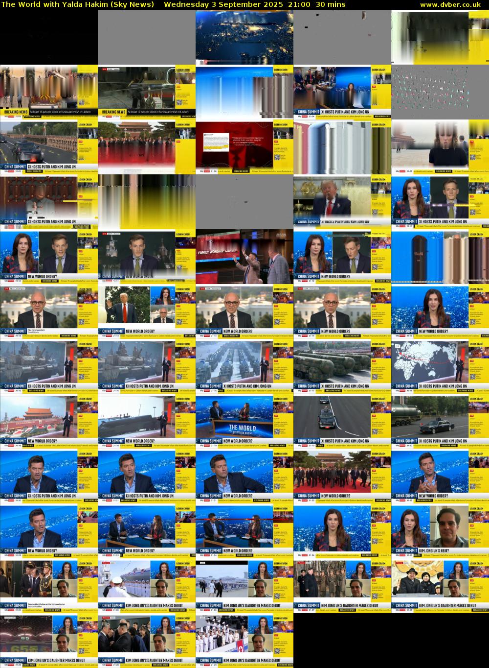 The World with Yalda Hakim (Sky News) Wednesday 3 September 2025 21:00 - 21:30