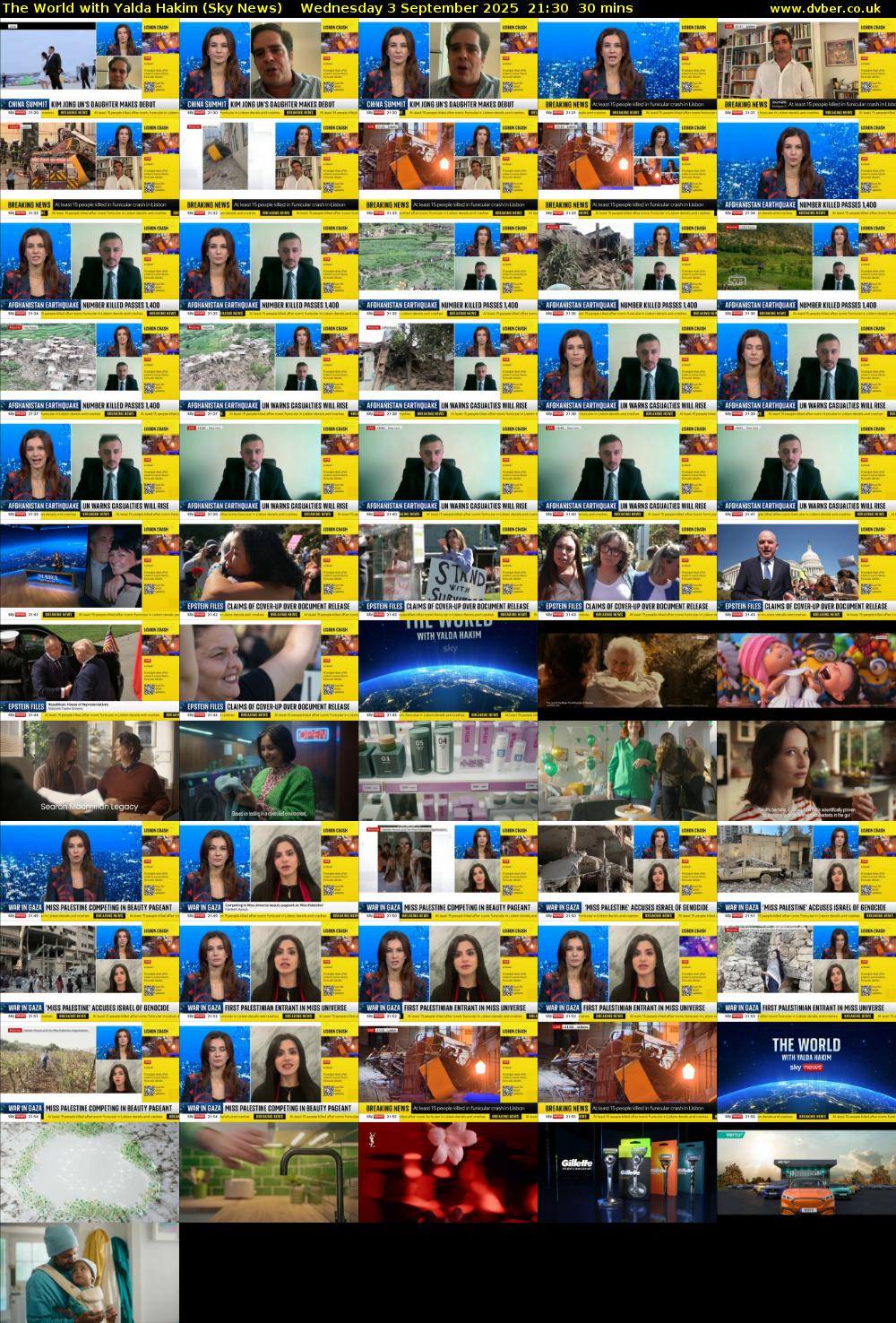The World with Yalda Hakim (Sky News) Wednesday 3 September 2025 21:30 - 22:00