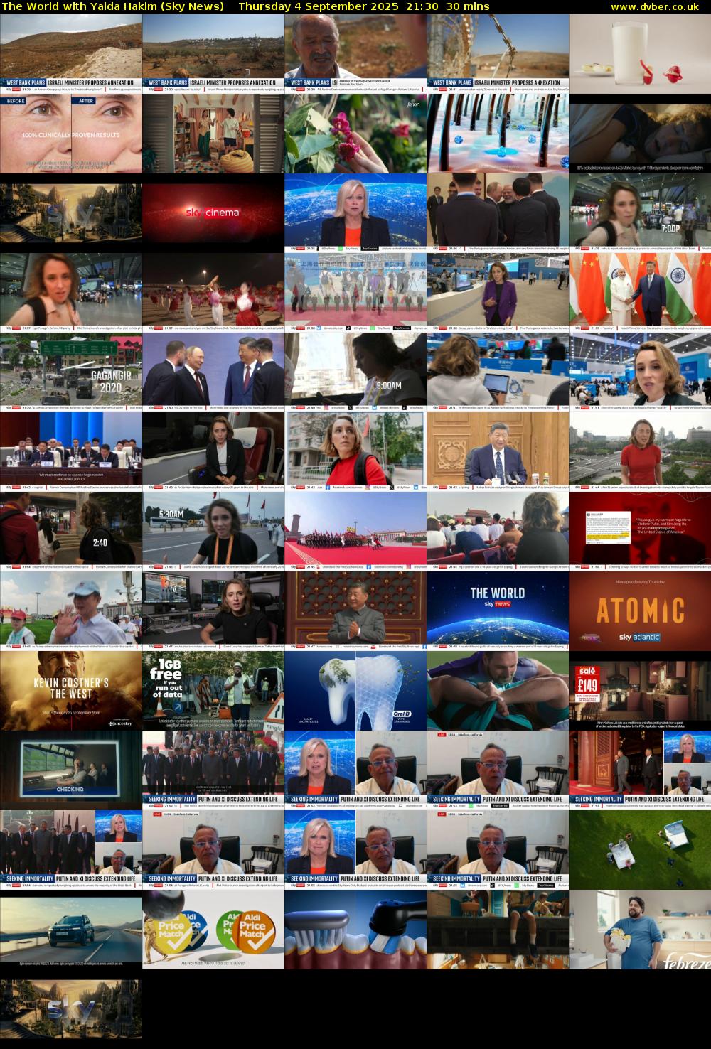 The World with Yalda Hakim (Sky News) Thursday 4 September 2025 21:30 - 22:00