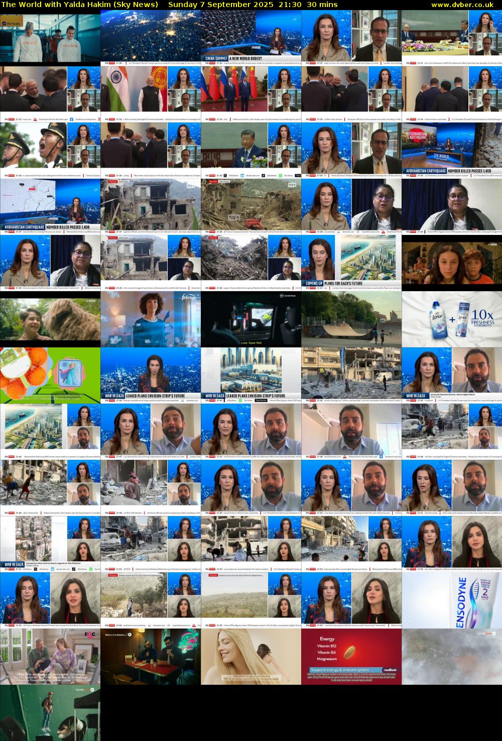 The World with Yalda Hakim (Sky News) Sunday 7 September 2025 21:30 - 22:00