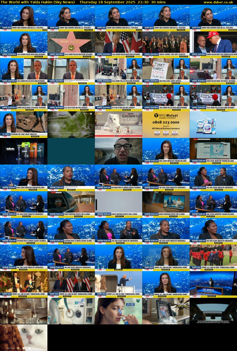 The World with Yalda Hakim (Sky News) Thursday 18 September 2025 21:30 - 22:00