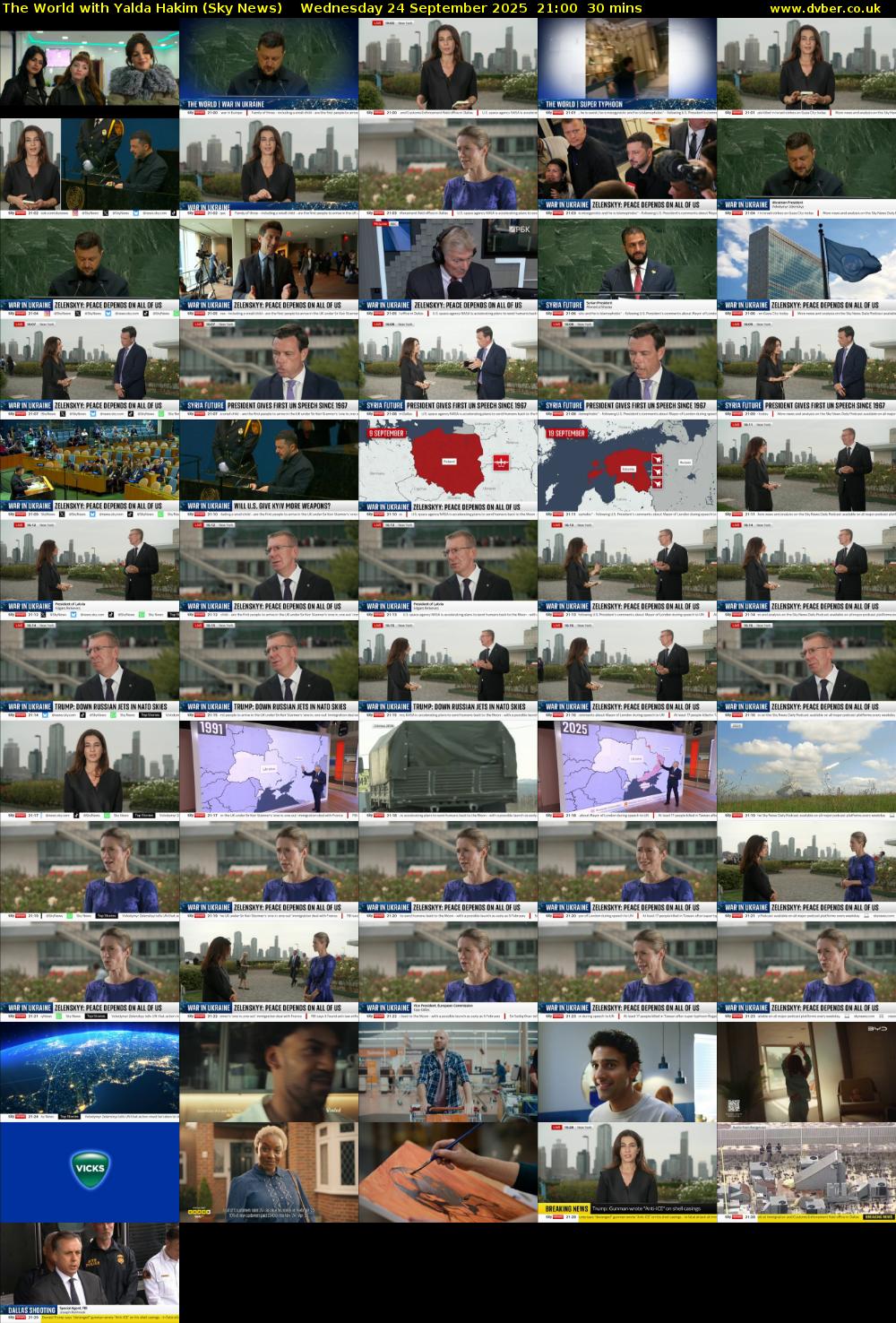 The World with Yalda Hakim (Sky News) Wednesday 24 September 2025 21:00 - 21:30