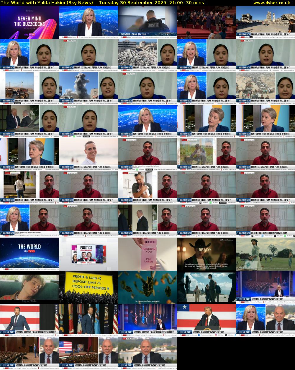 The World with Yalda Hakim (Sky News) Tuesday 30 September 2025 21:00 - 21:30