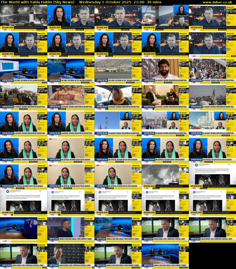 The World with Yalda Hakim (Sky News) Wednesday 1 October 2025 21:00 - 21:30