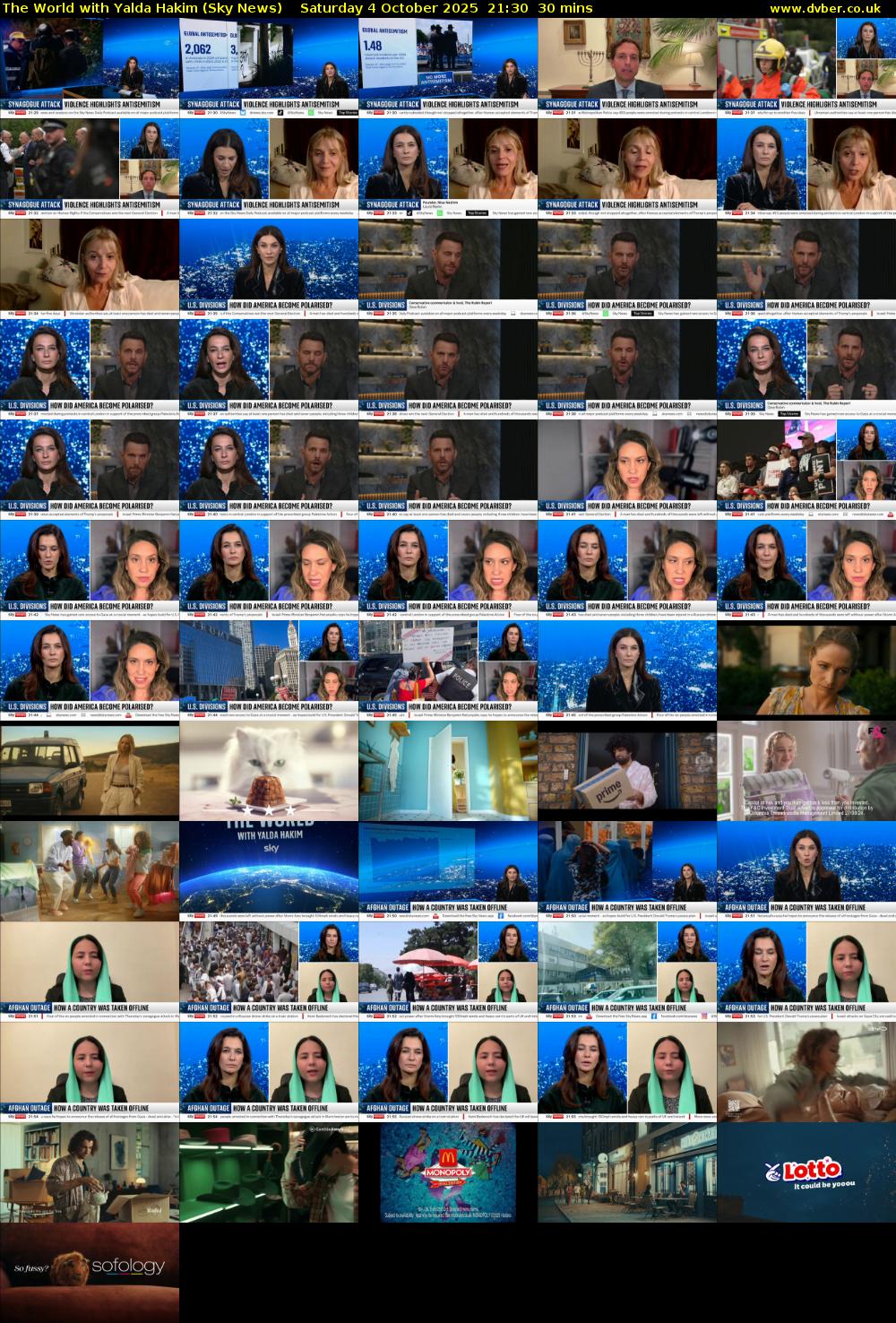 The World with Yalda Hakim (Sky News) Saturday 4 October 2025 21:30 - 22:00